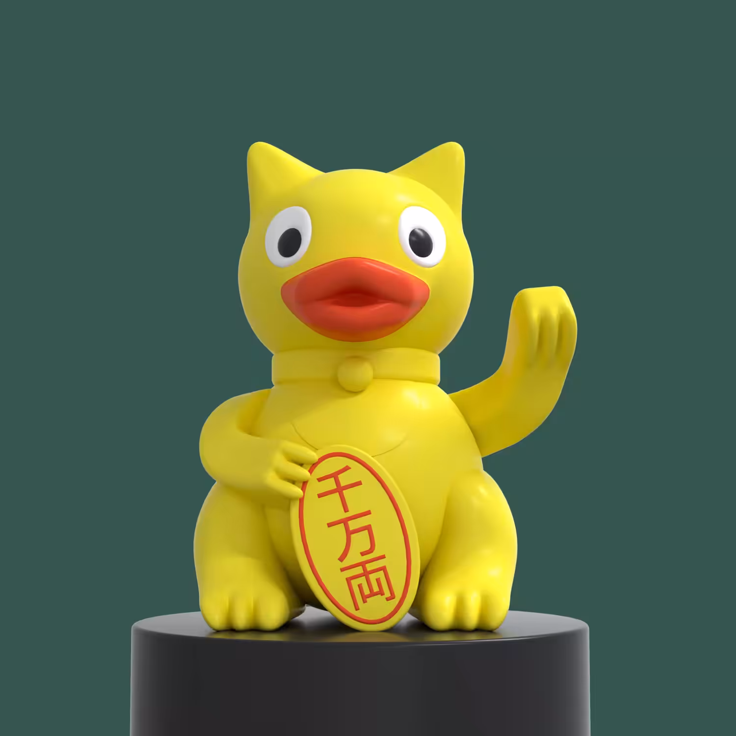 Maneki Neko #004. Ducky edition.