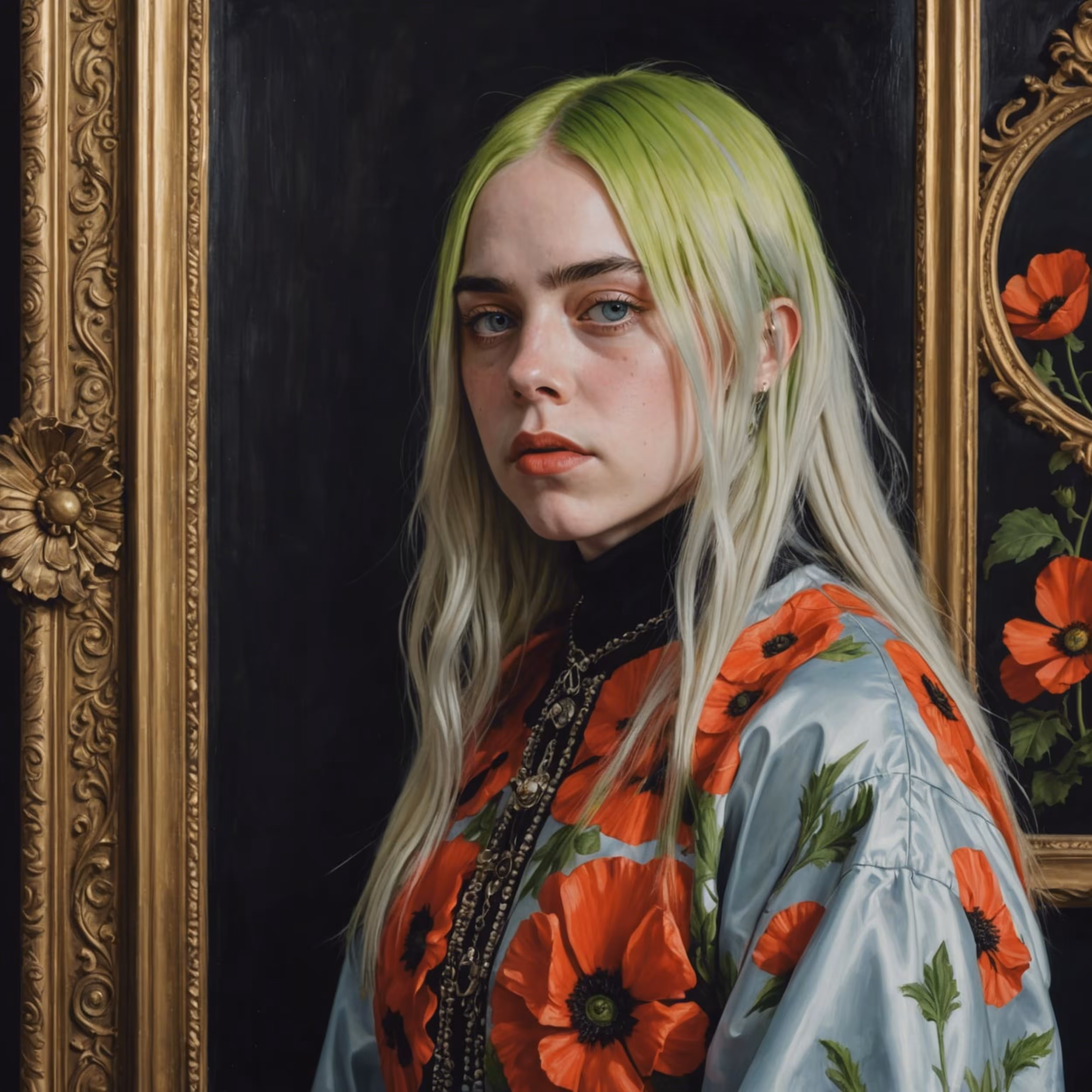 Girl in the Poppy Kimono