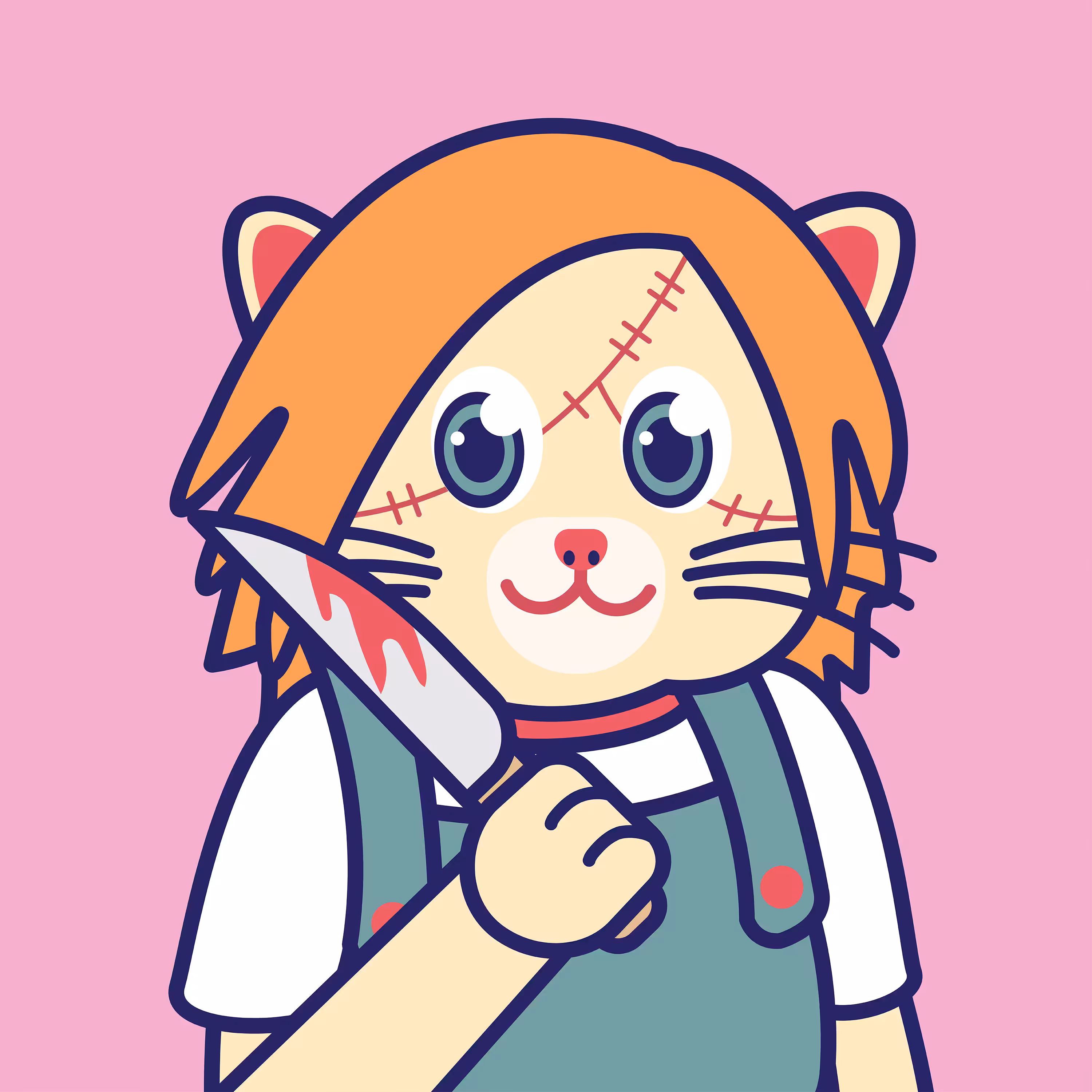 Kiddy Cat Halloween Series | Chucky