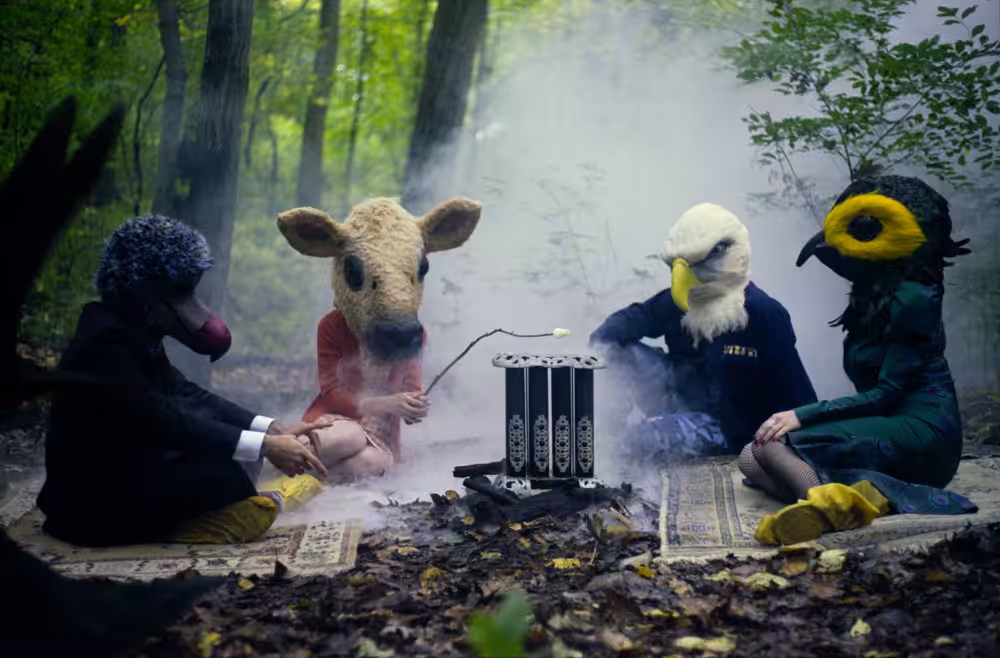Animals Around Fire