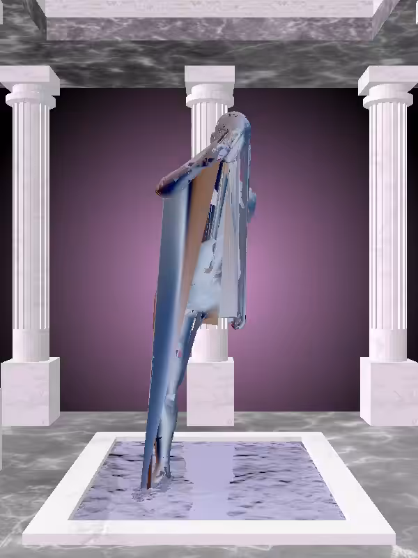 HeavenComputer: The Arguing Stealth Dark Blue Woman #5533
