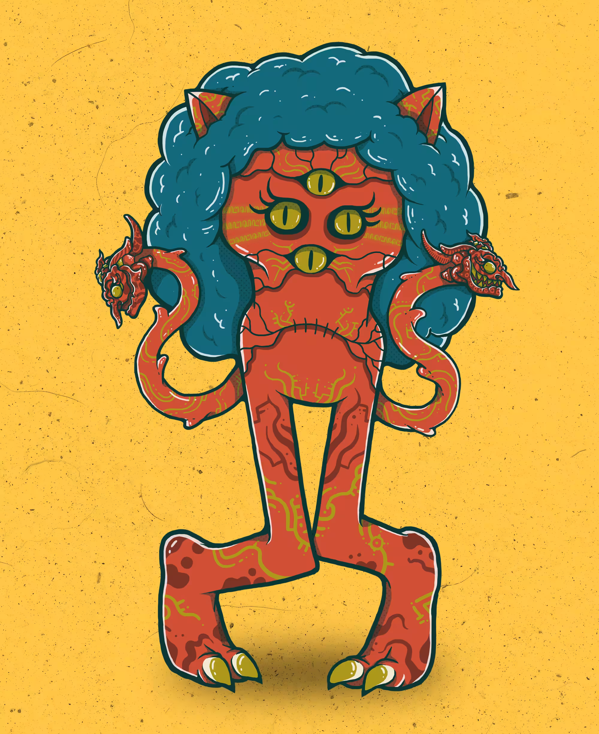 Doodle Handless Monster #09