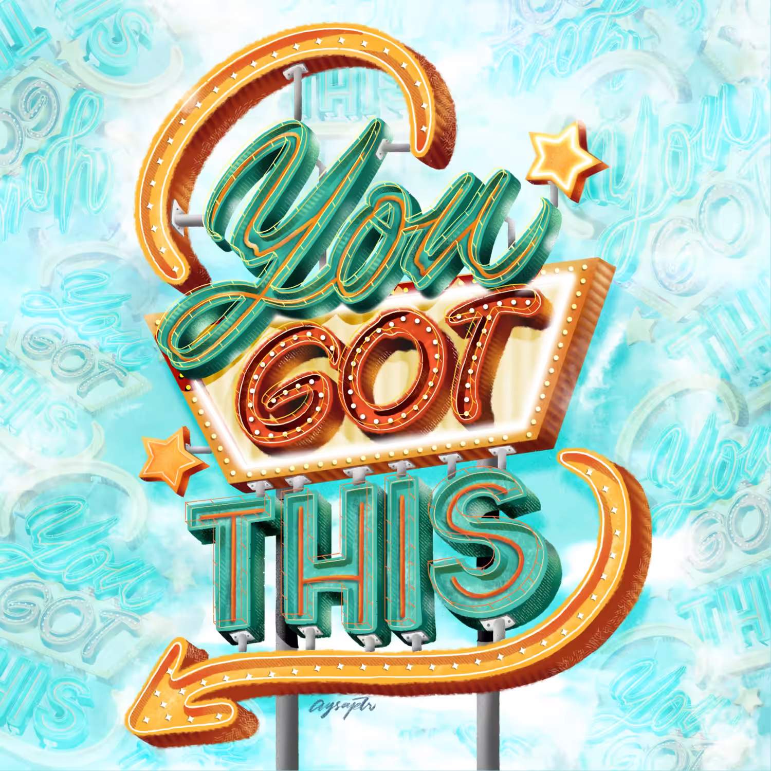 Lettering #013: You Got This