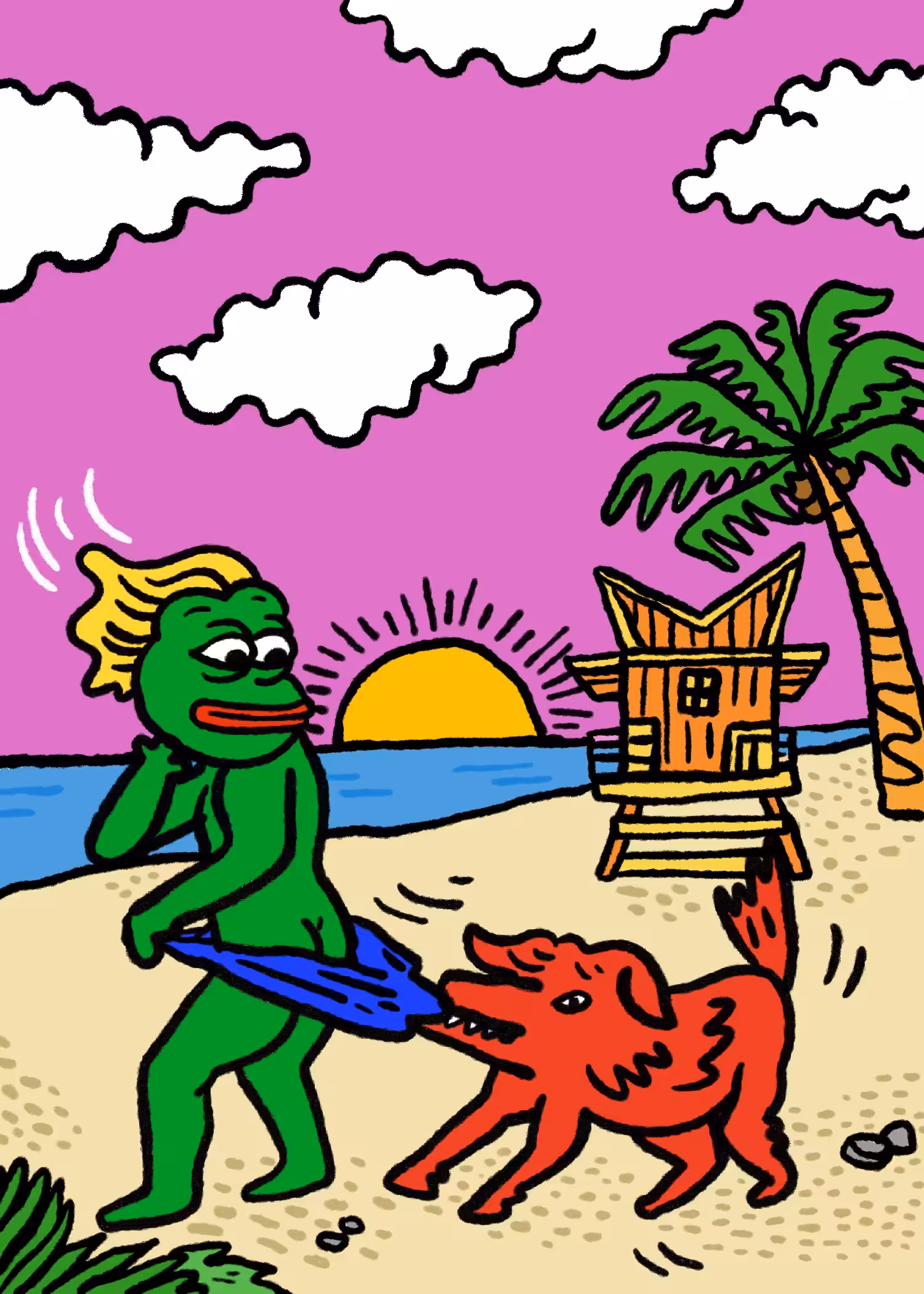 Tezpepe Series 1: Fake Basel 2024: missing shorts pepe