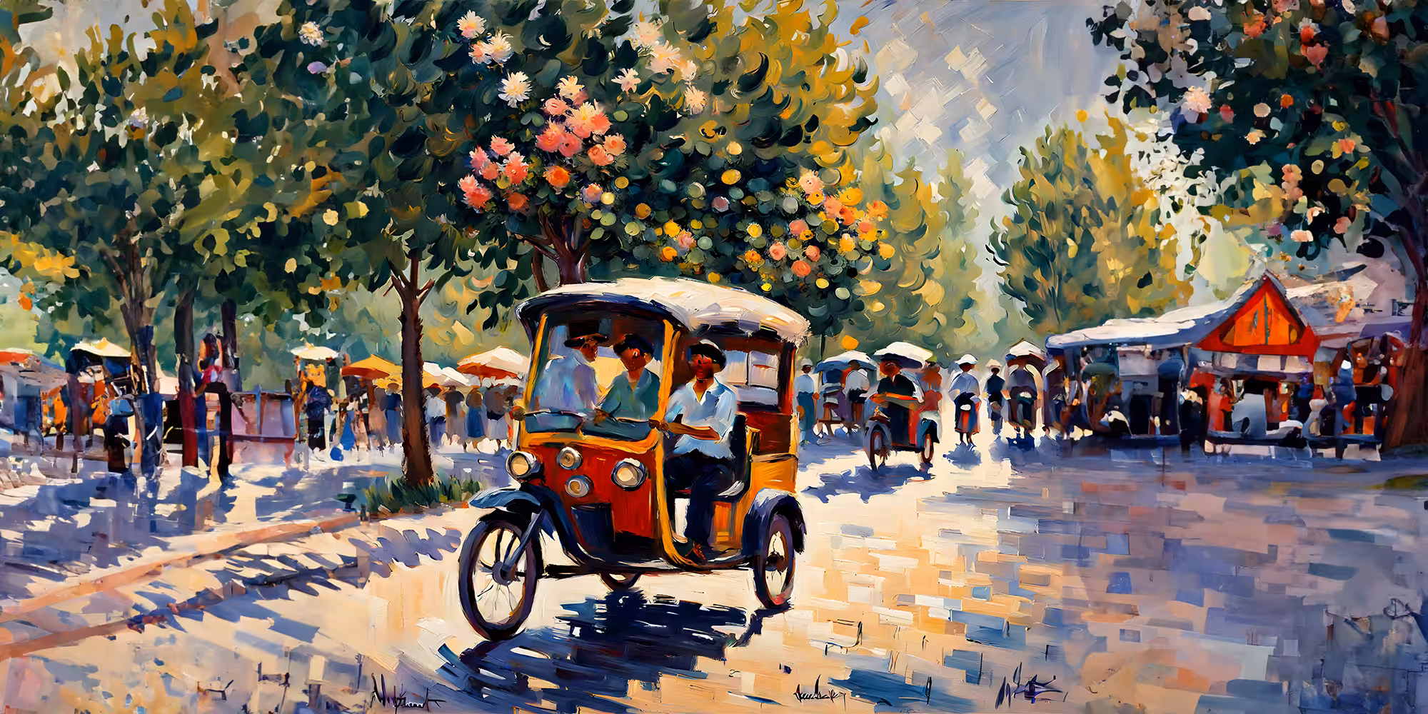 Tuk-Tuk Impressionist Painting No.2