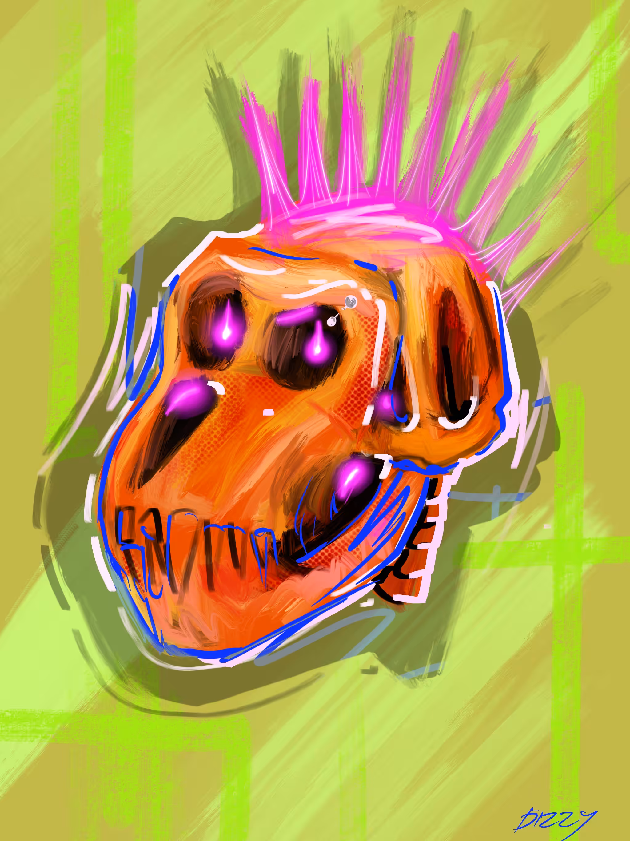 orange ape #25