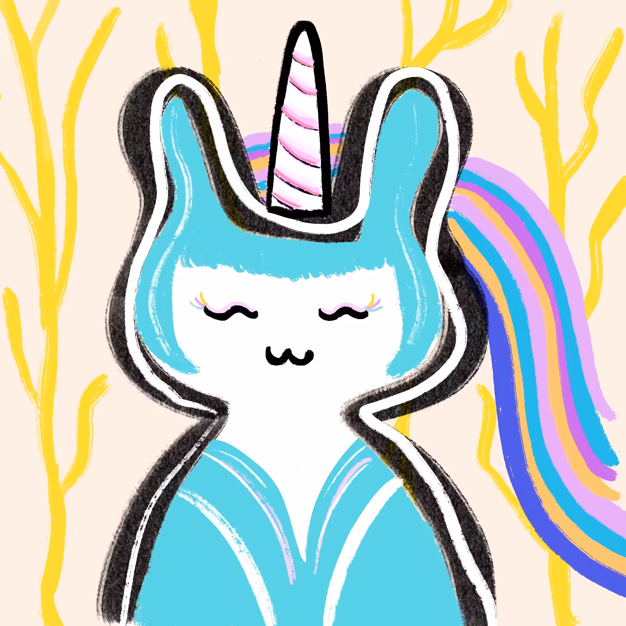 Rabbit Pop #0011 Unicorn