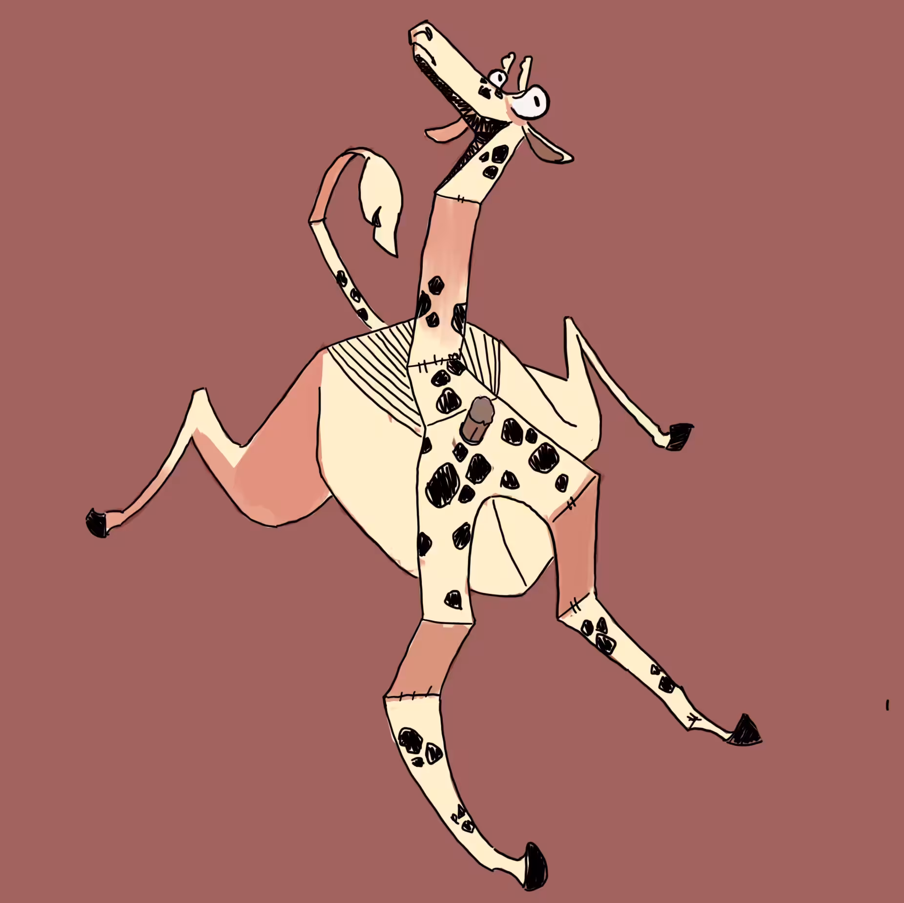 Paper giraffe