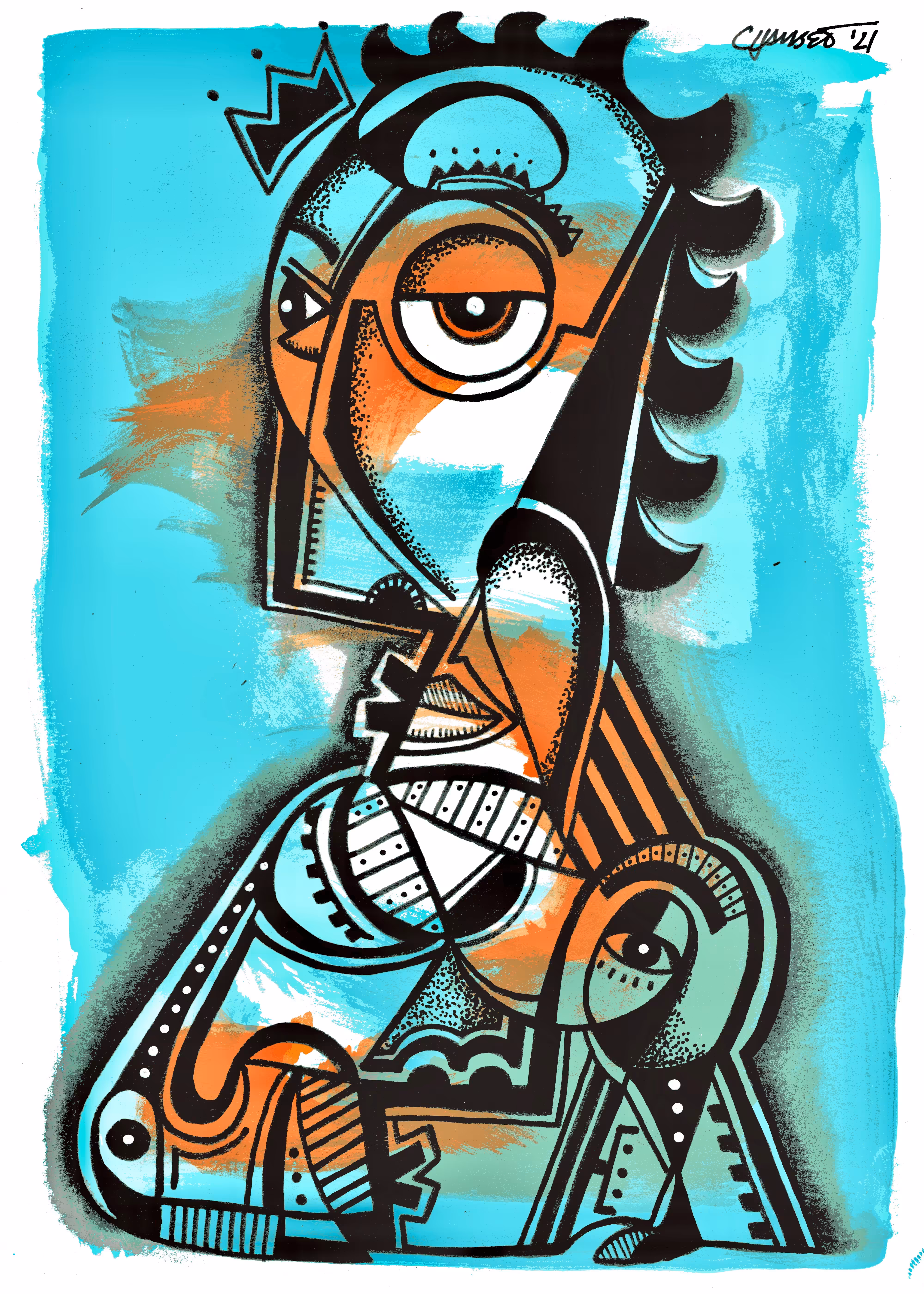 Jason Chambers Art: The Discomfort of Thought 1/1