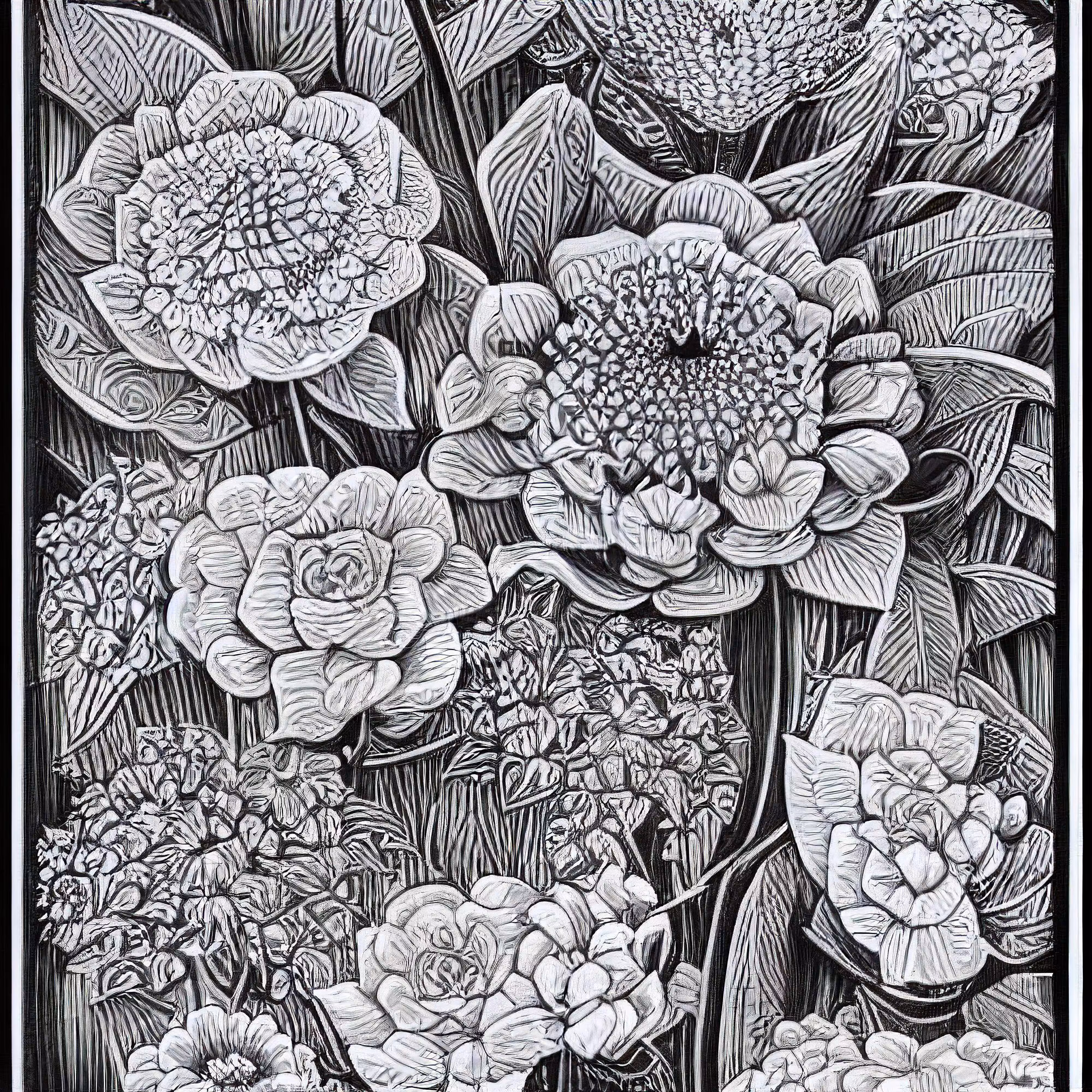 Garden Monochrome #01