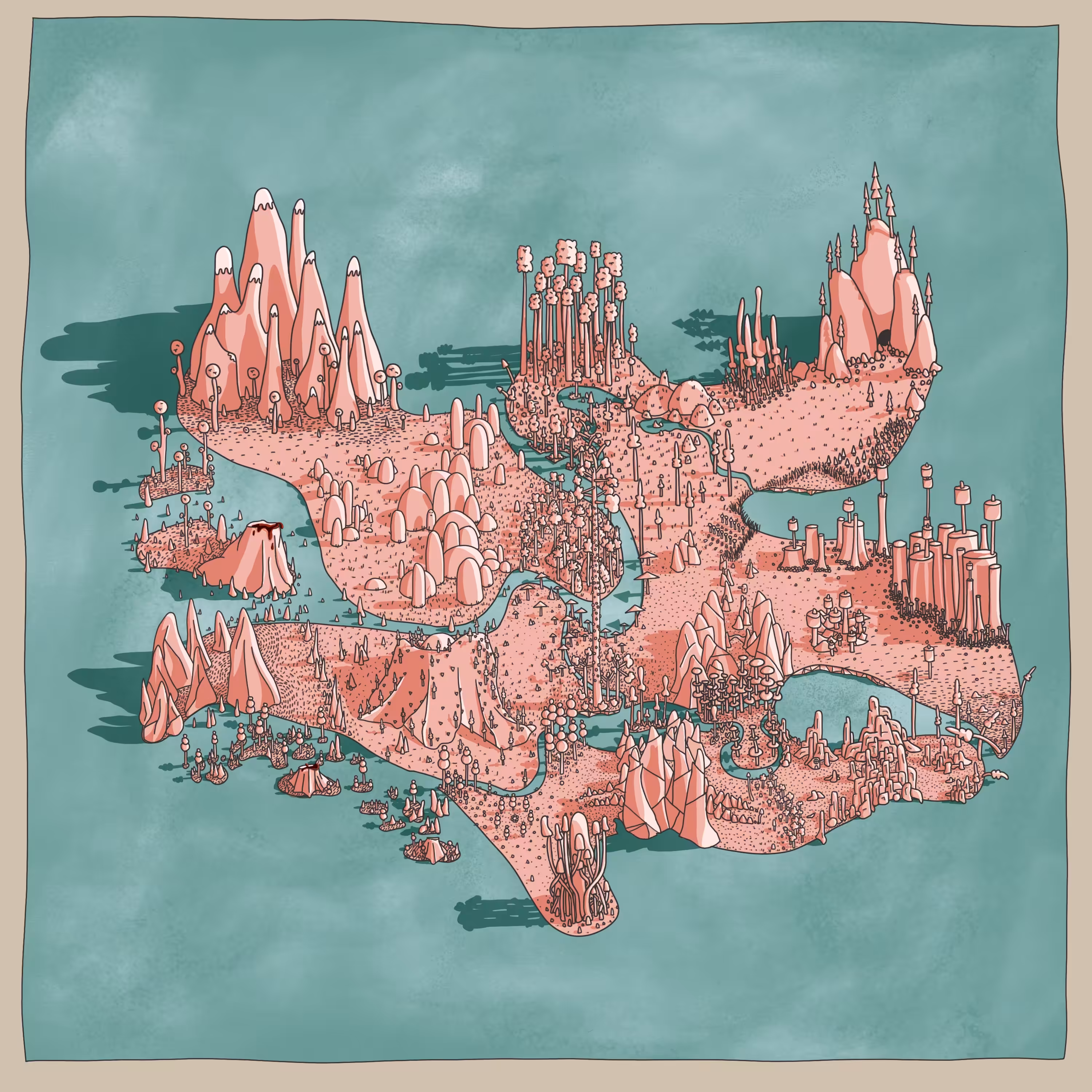 imaginary islands of distant lands map 2/5