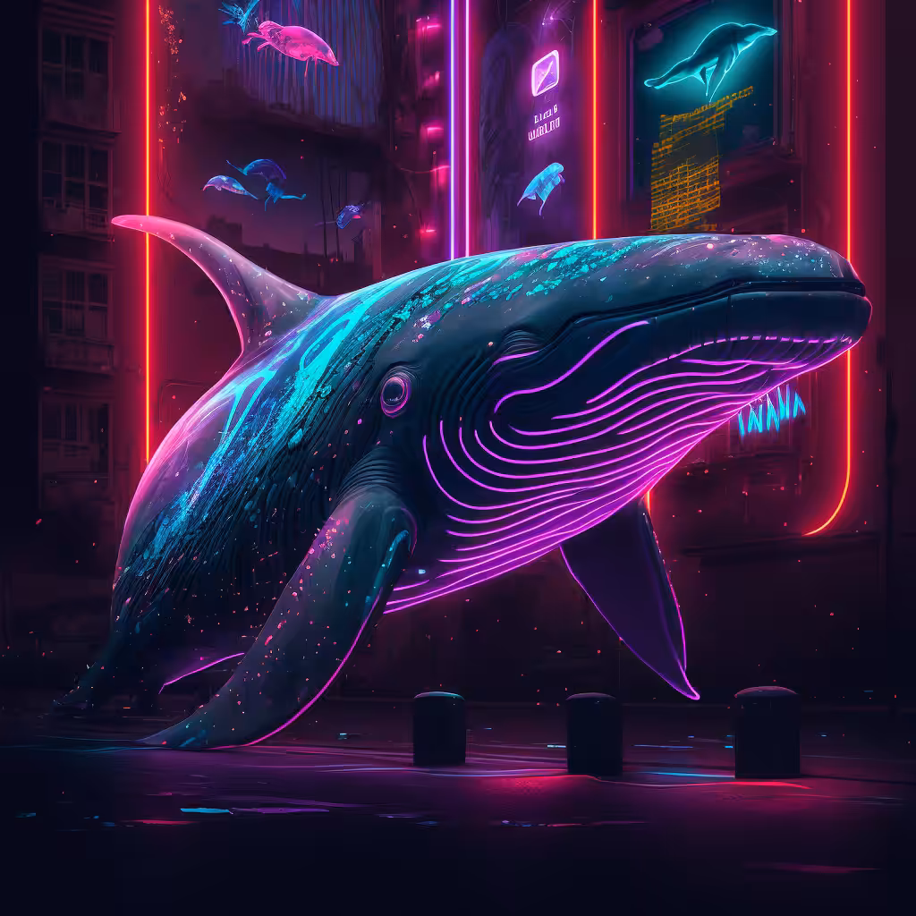 Neon City Whale