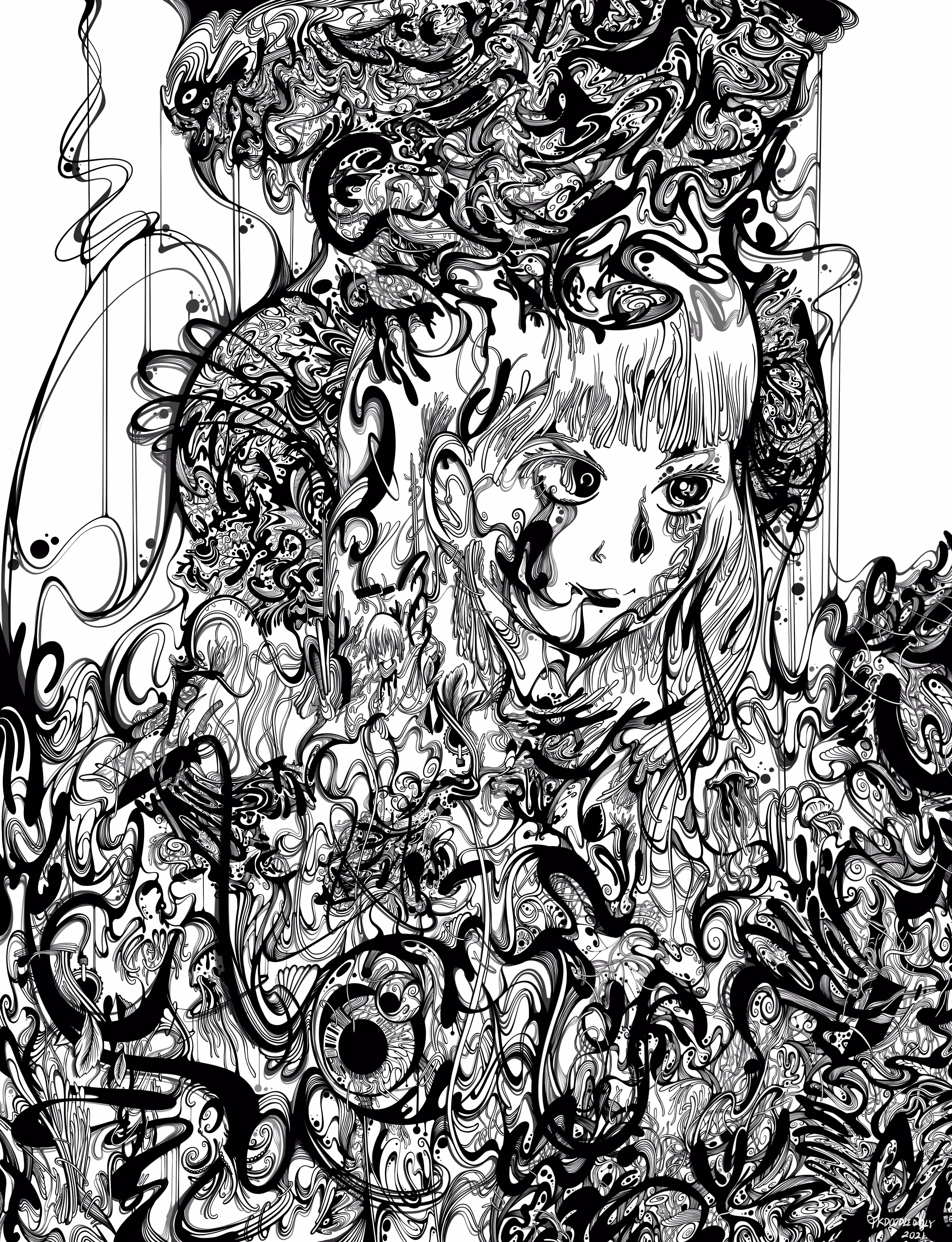 No. 30 Abstract girl