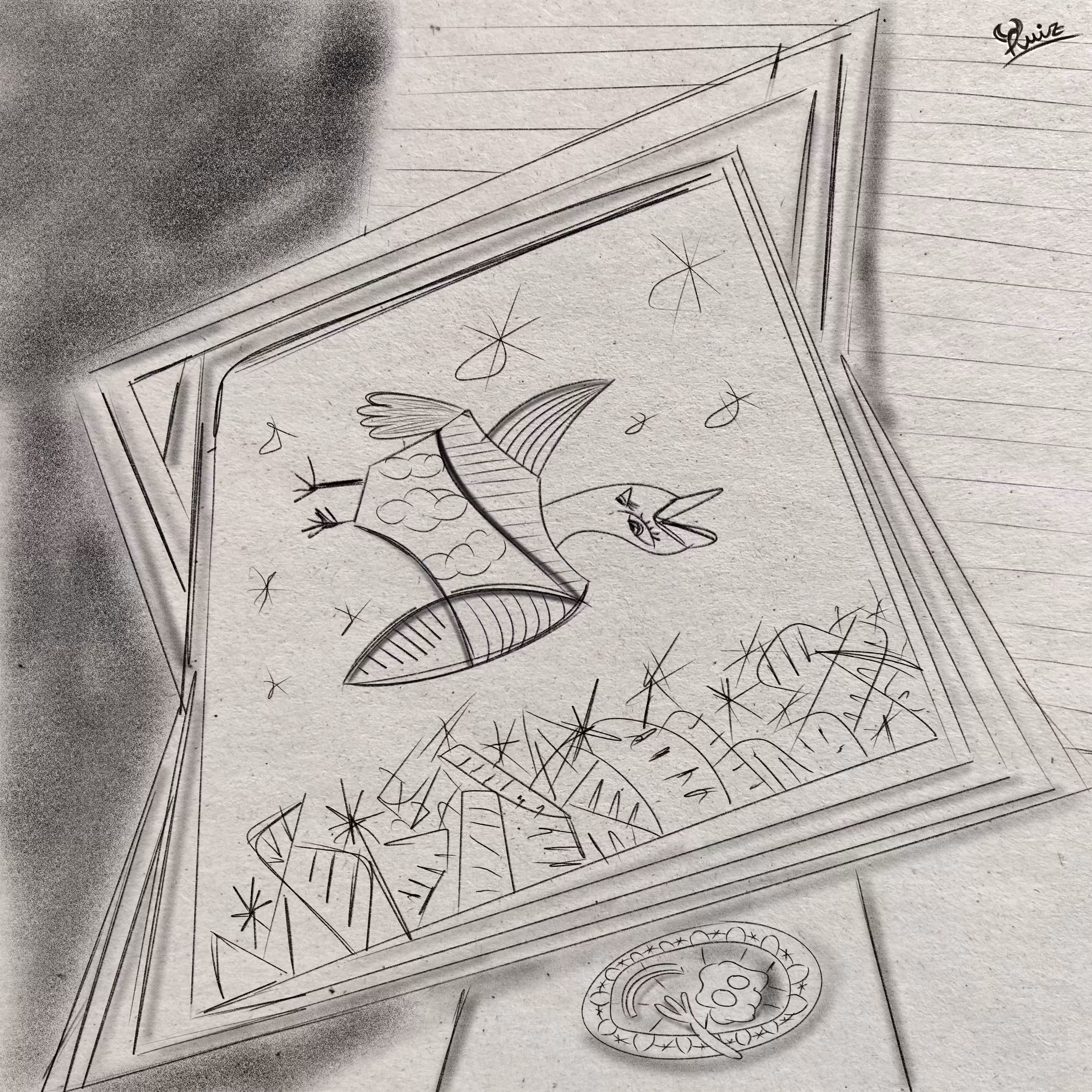 El regreso. Boceto I.