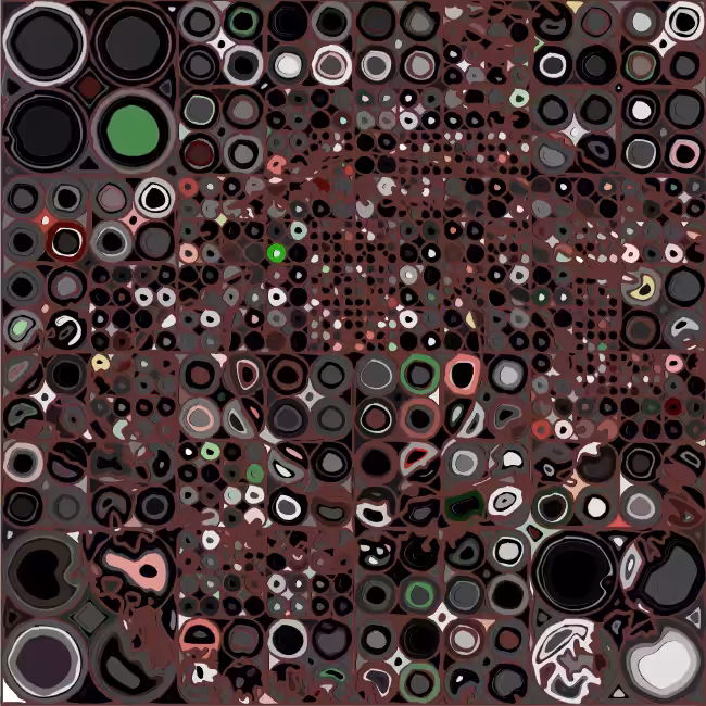 Animation Circle Mosaic  of EYE #001