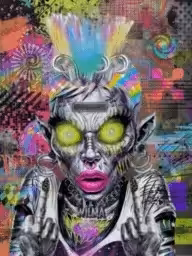 Freakster #45 Creepy punk Wilma
