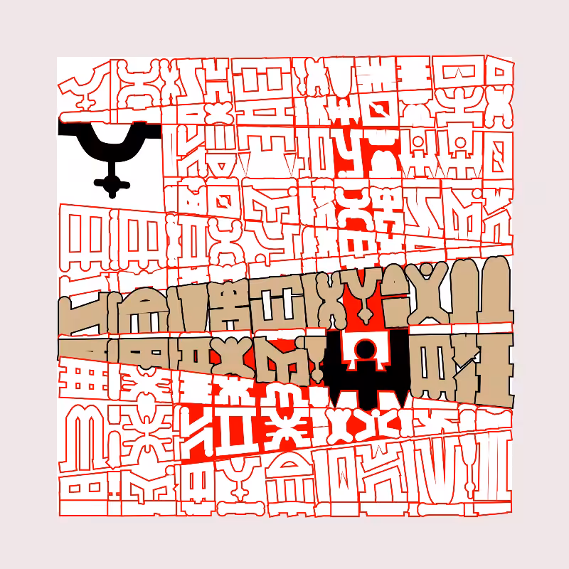 "Alphabetic ancestral signs" - (Matrix v3) #30