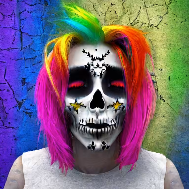 Cotton Candy Skull #198