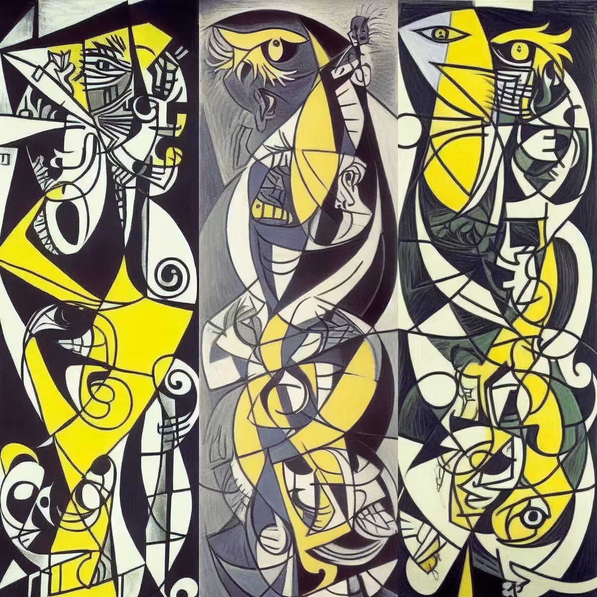Cubism Dragons #2