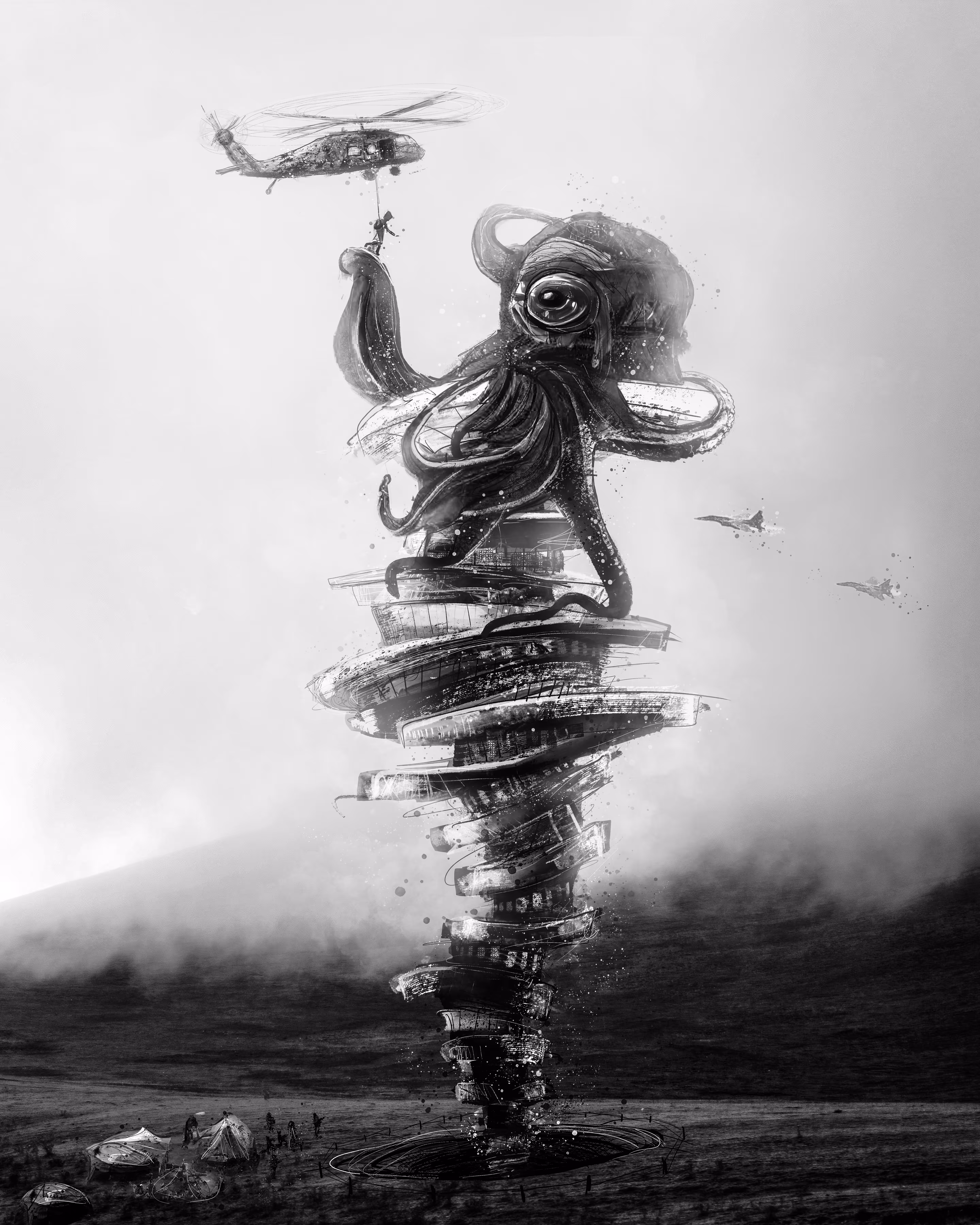 Tower from inverted world
