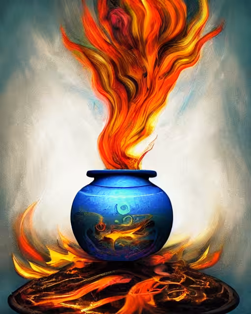 burning pot