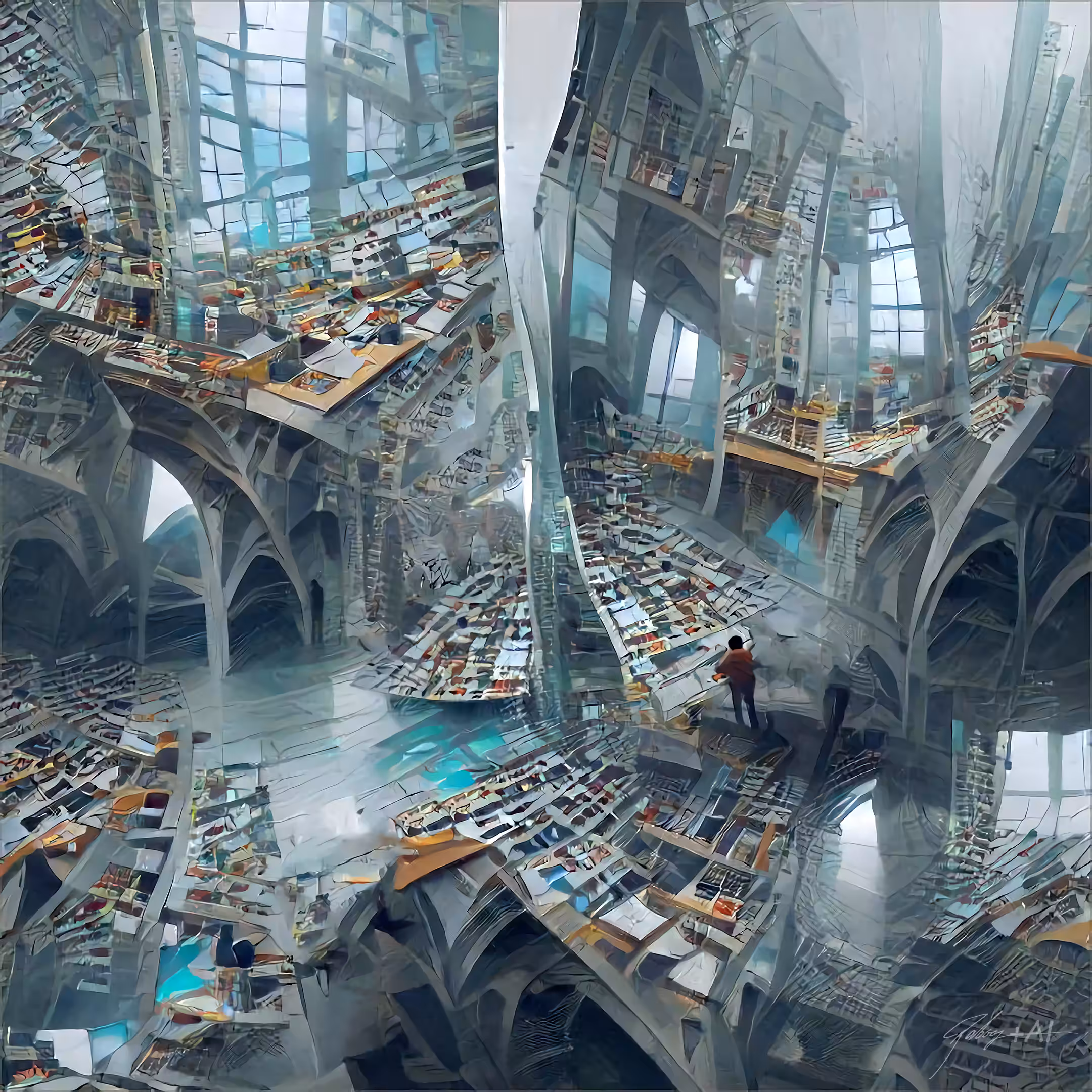 4 dimensional High-tech library
