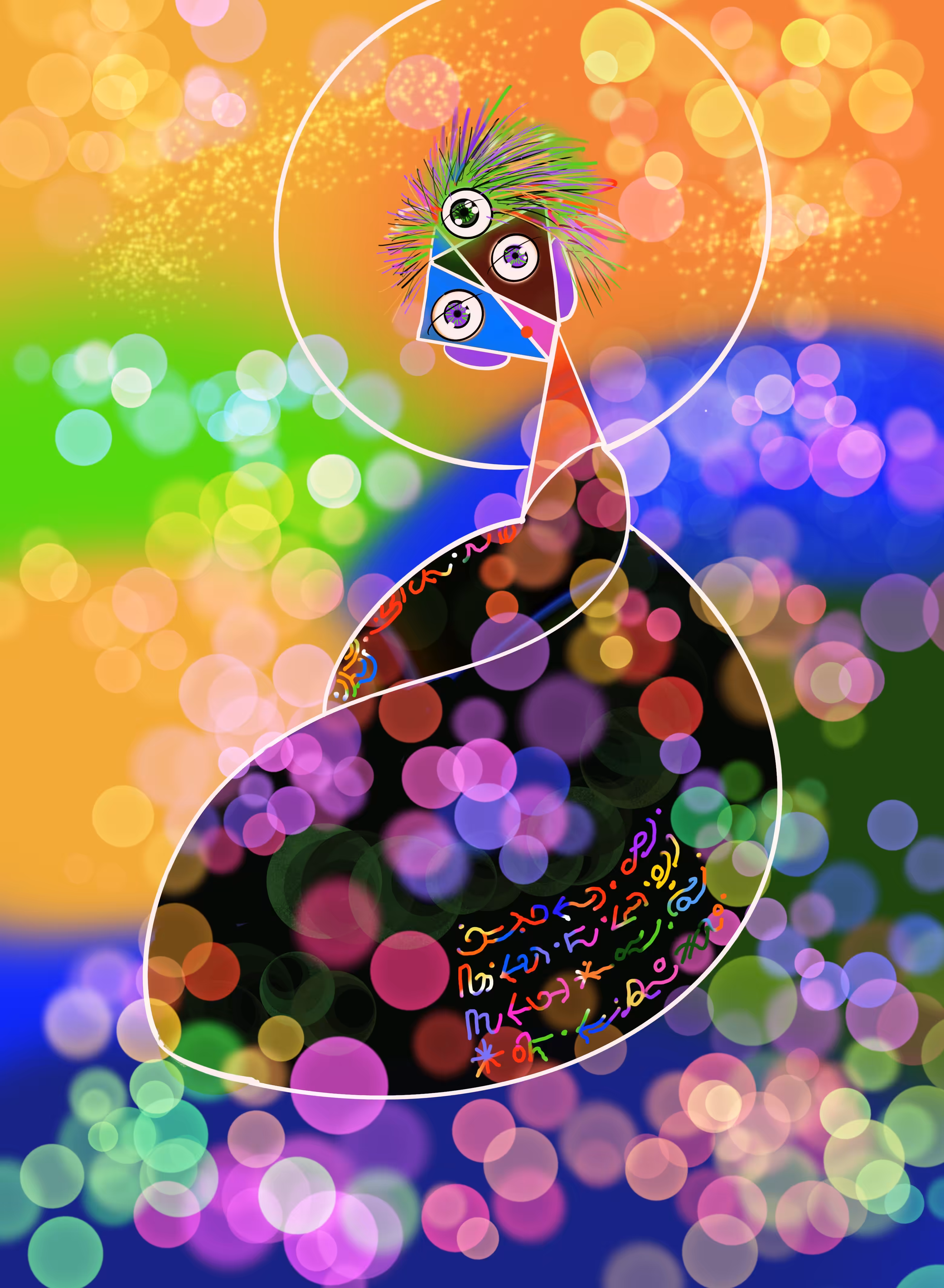 Bodhisattva Guanyin in Light of Seven Colors Lapis Lazuli