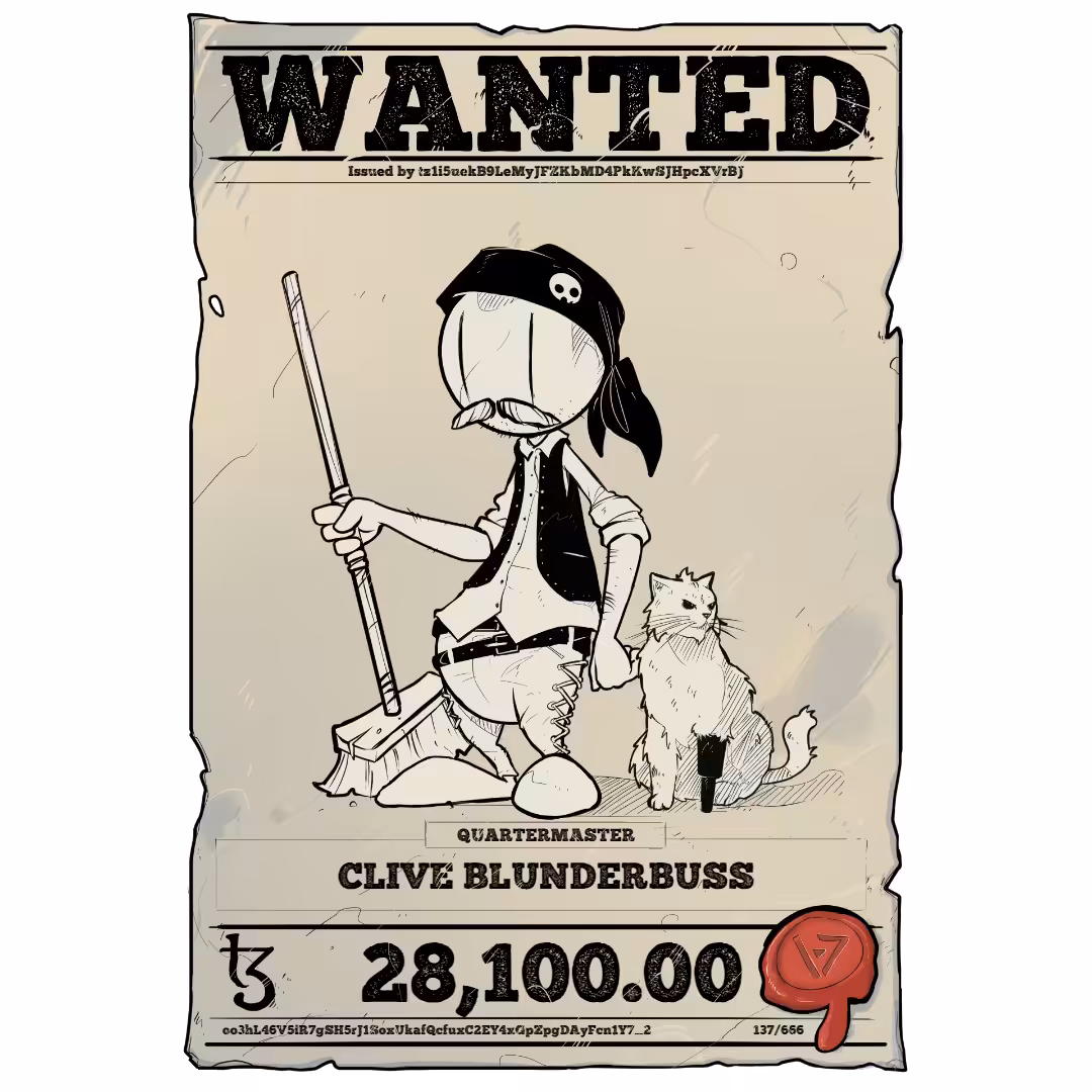 CLIVE BLUNDERBUSS | TEZOS PIRATE 137/666