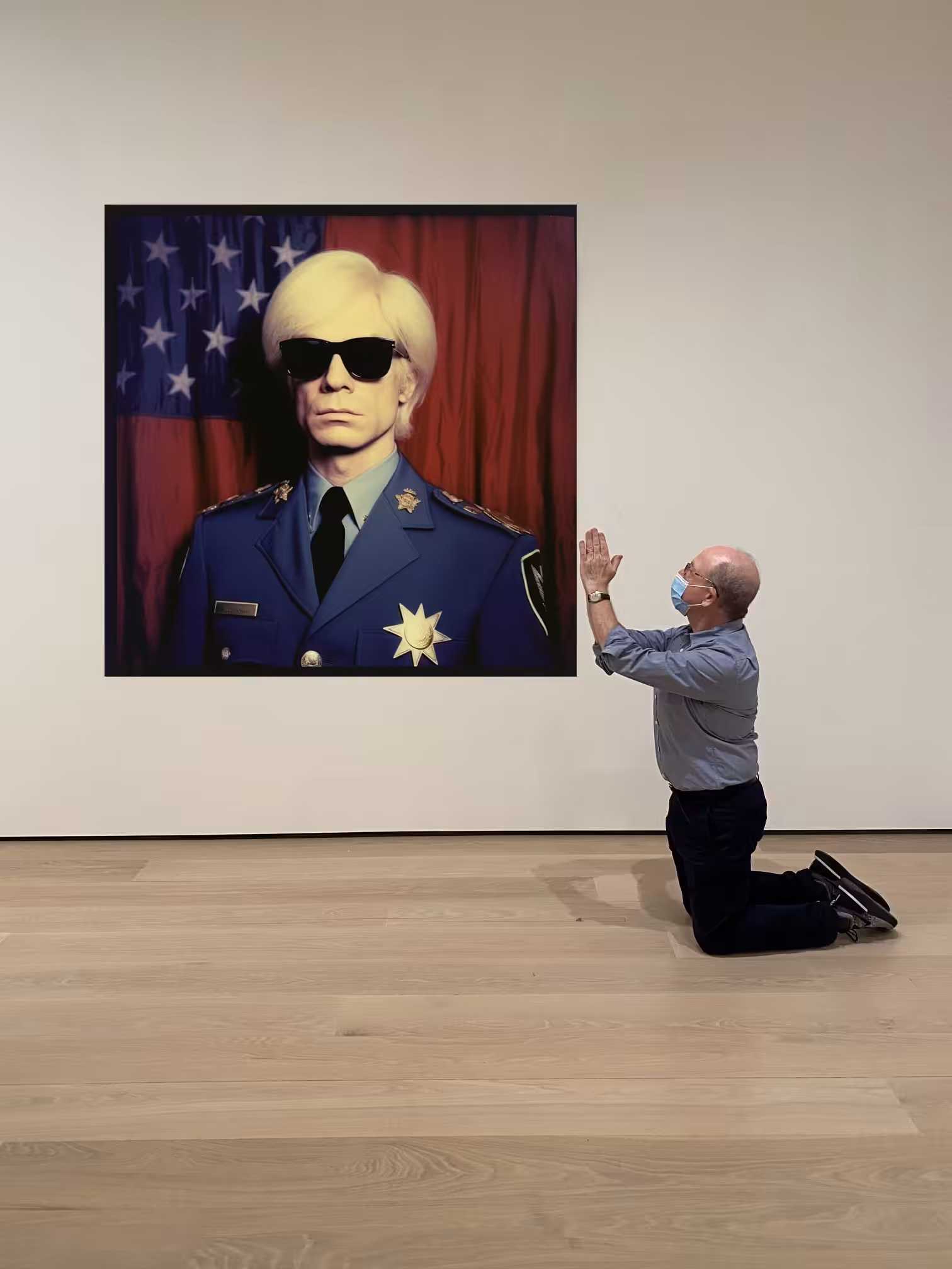 Jerry Saltz paying homage to one of the gods