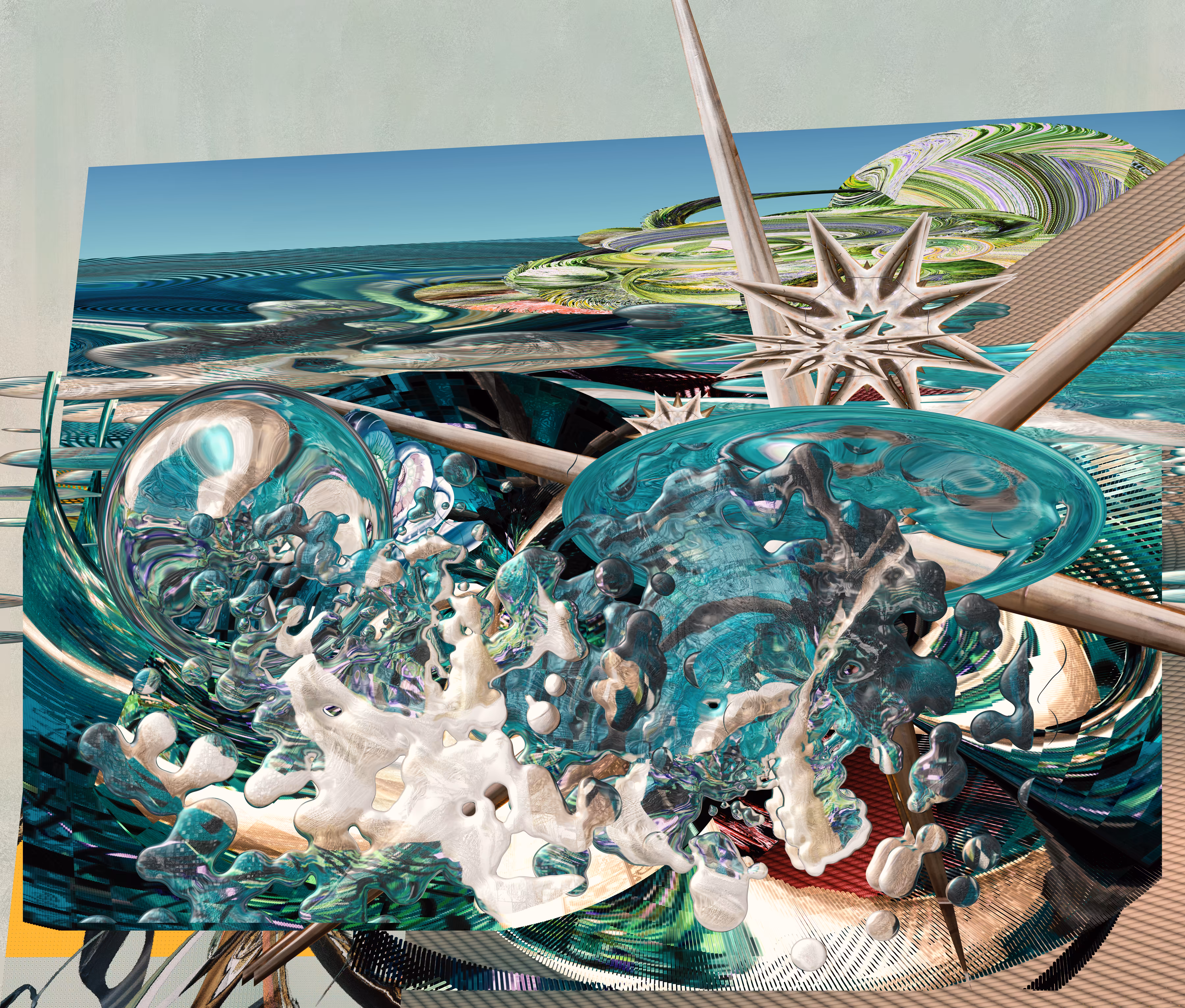 Digital Expressionism: Beach Treasures