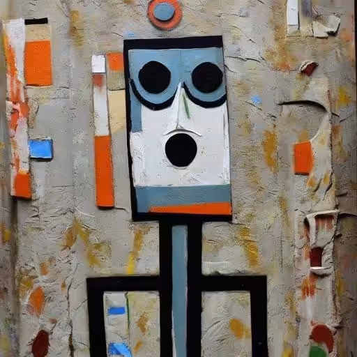 Cubist #70 (Robot #2)