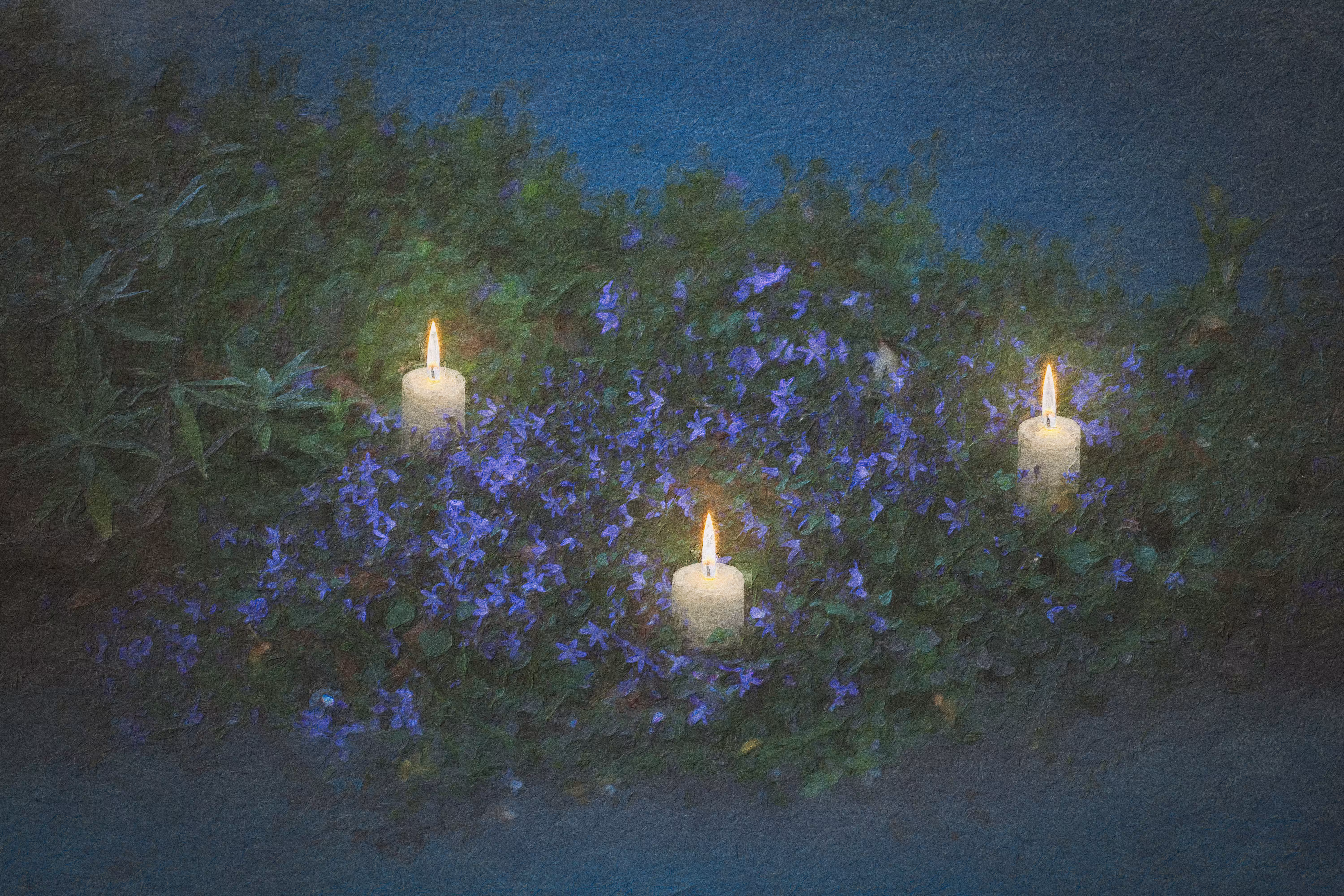 distant memories tied to lights in the night 