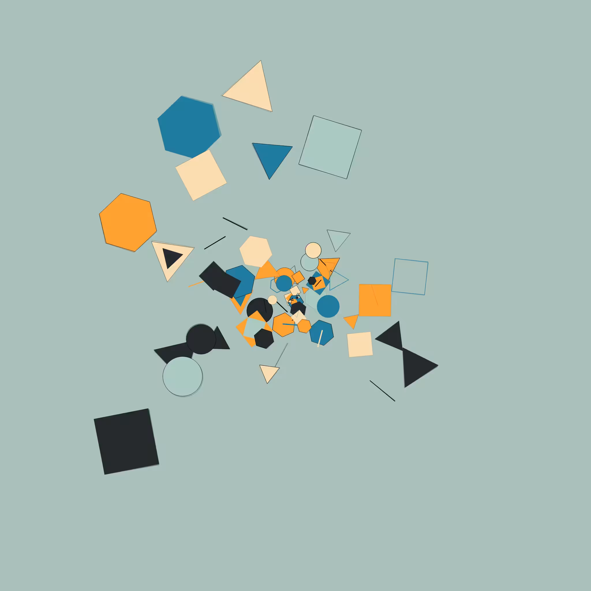 Chaotic Colored Shapes #1