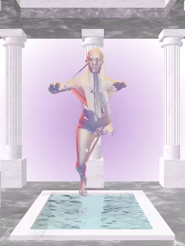 HeavenComputer: The Treading Water Multichrome Haze Woman #874