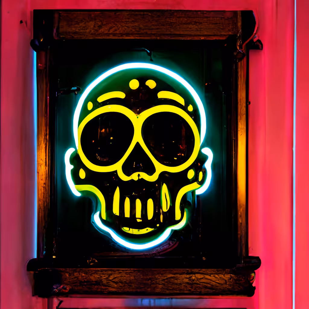 Neon Skull 03