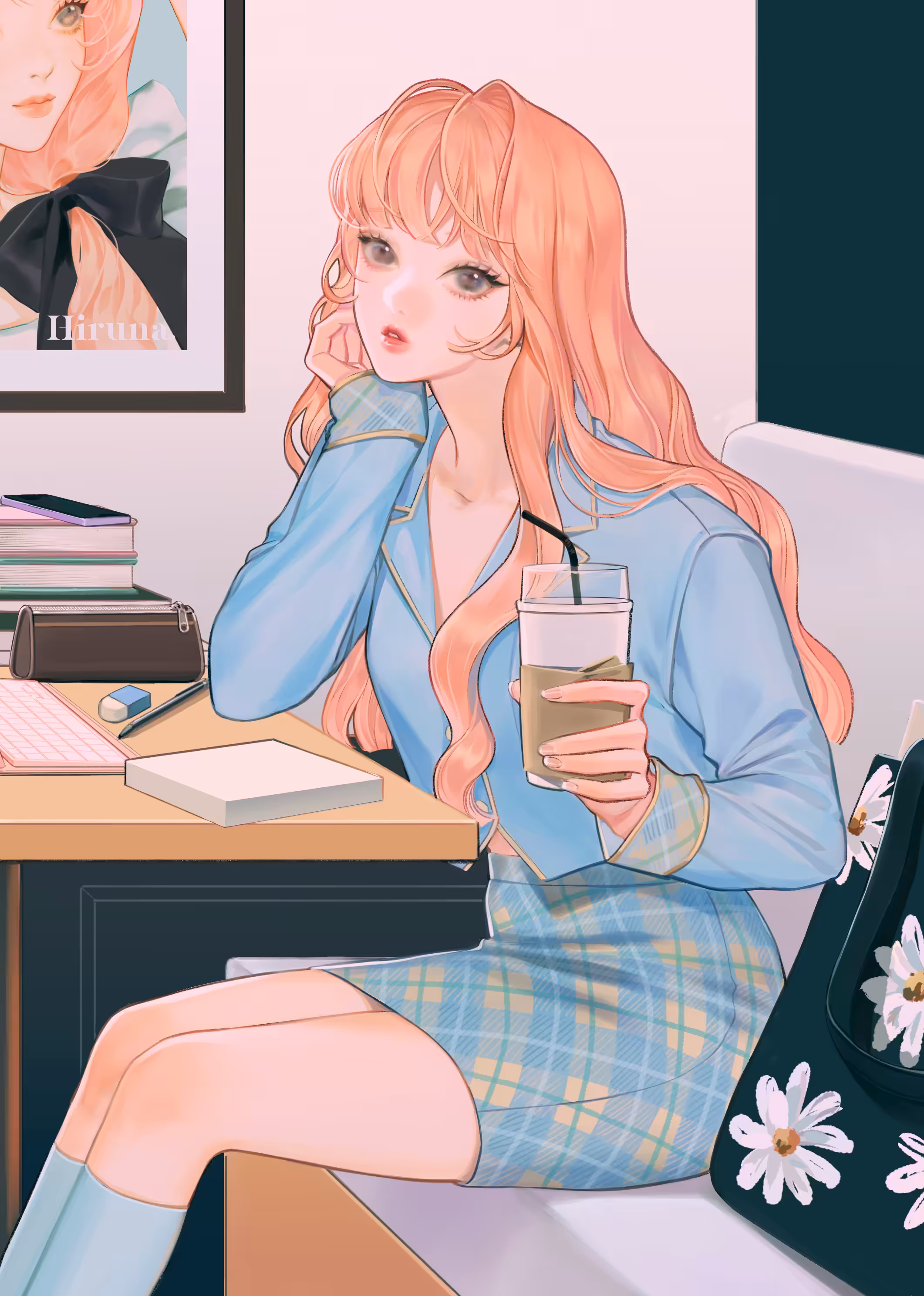Chiaki and her ice tea