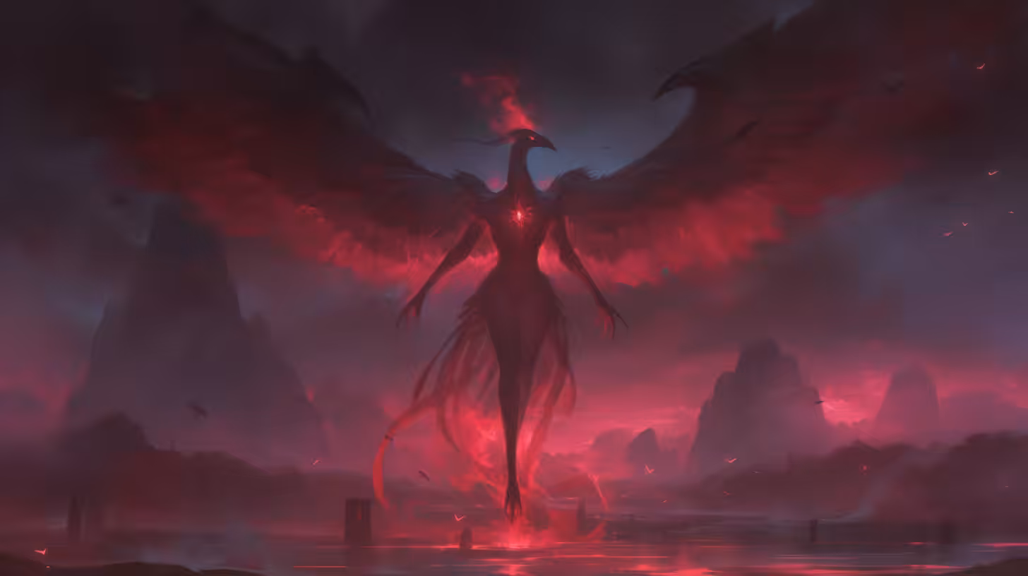 fangs horns and feathers: phoenix