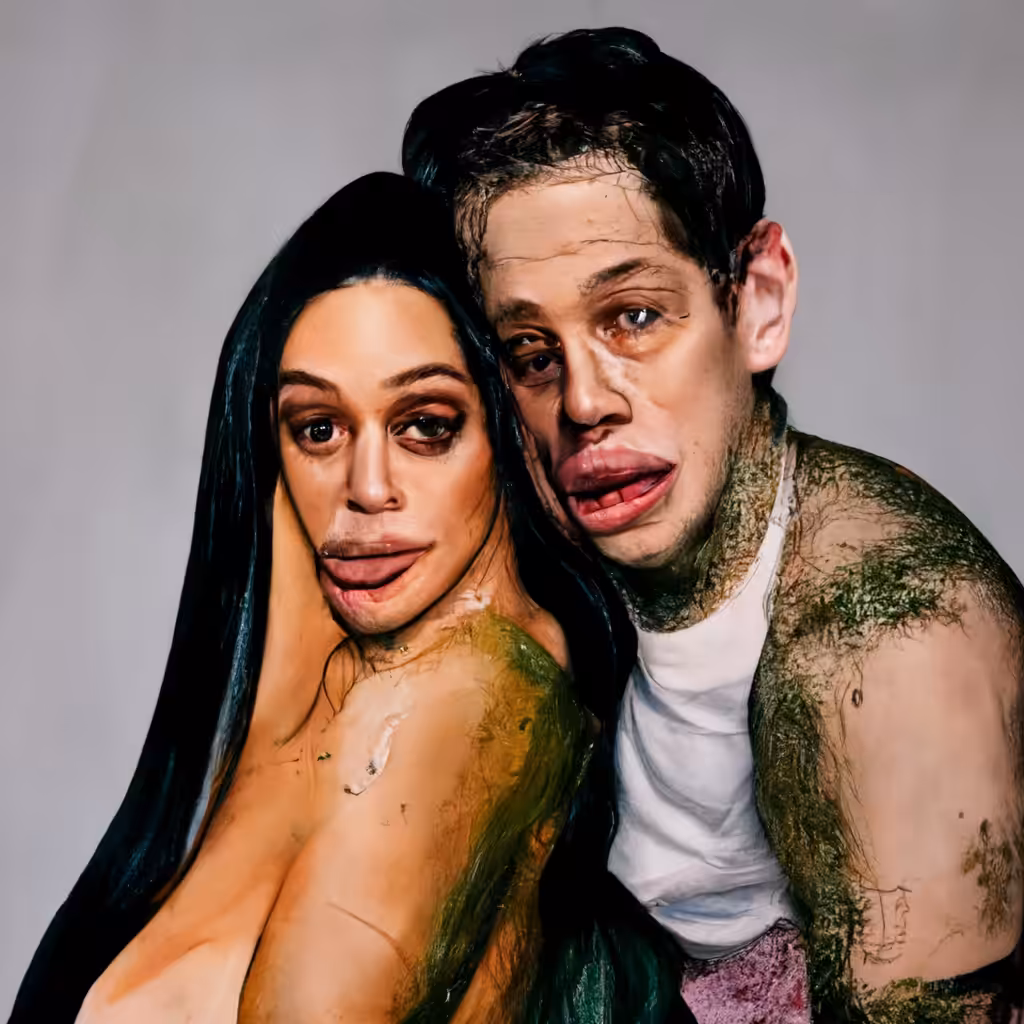 Cursed Photo of Kim Kardashian and Pete Davidson