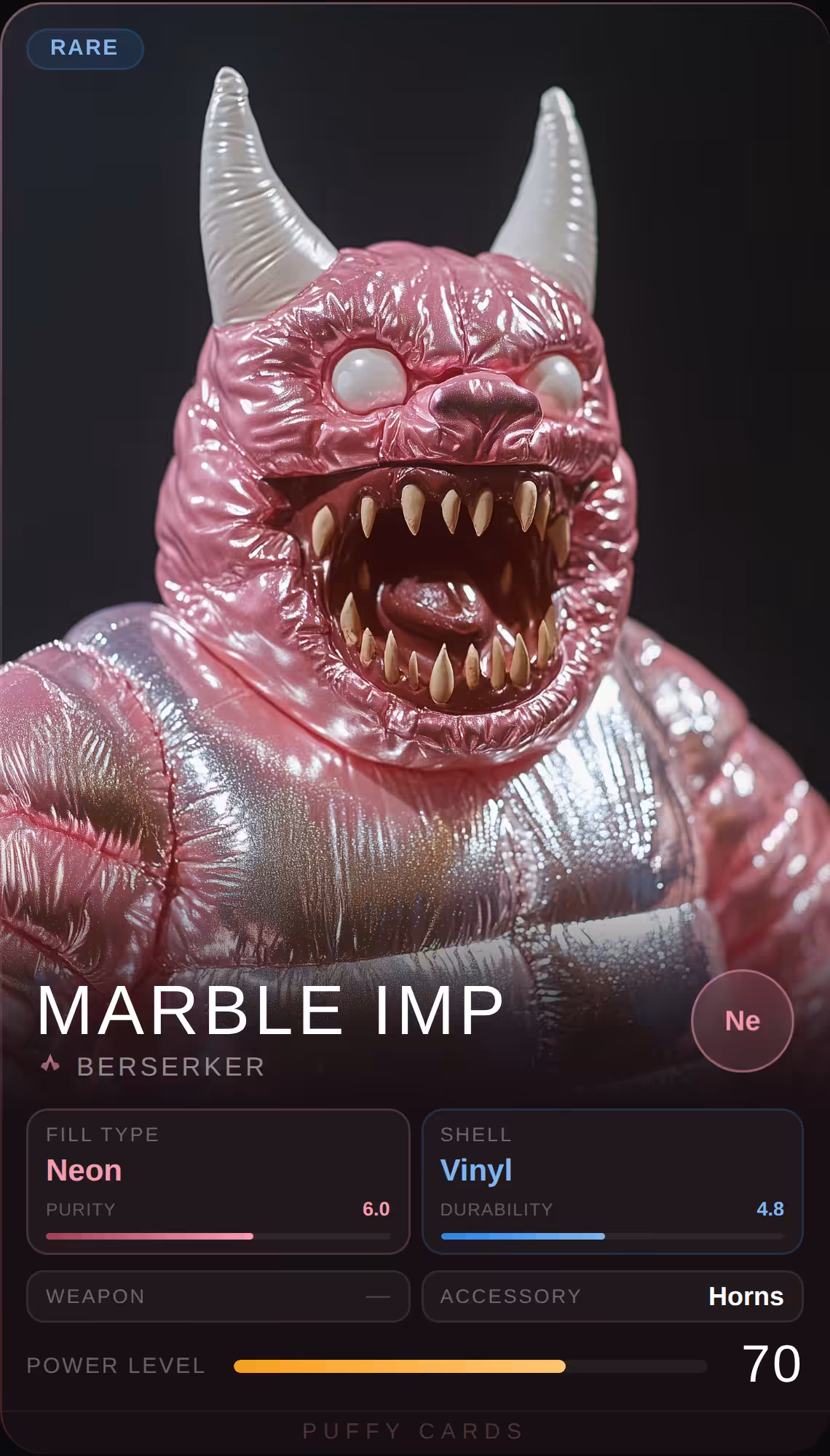 Puffy Cards: Marble Imp