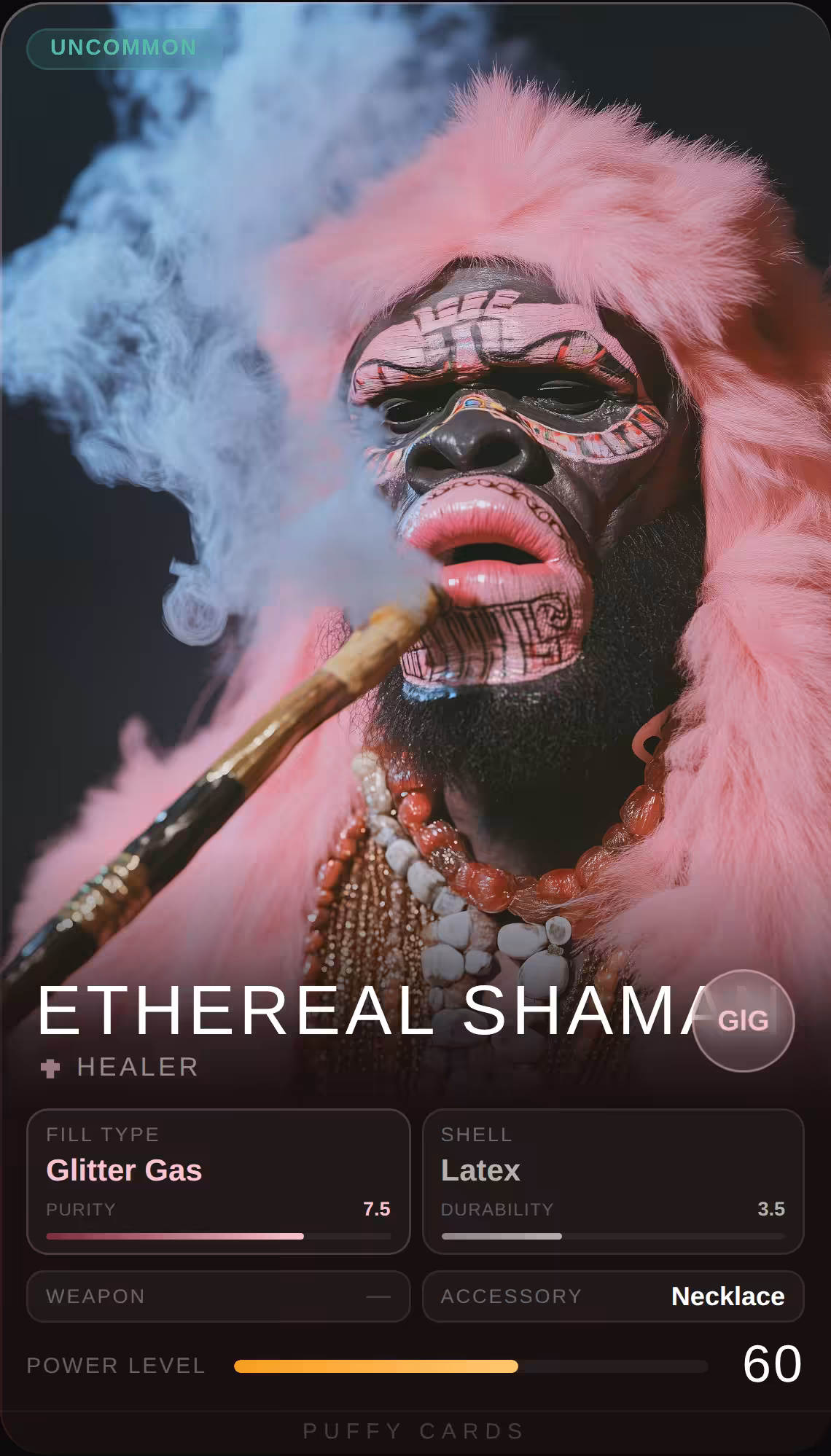 Puffy Cards: Ethereal Shaman