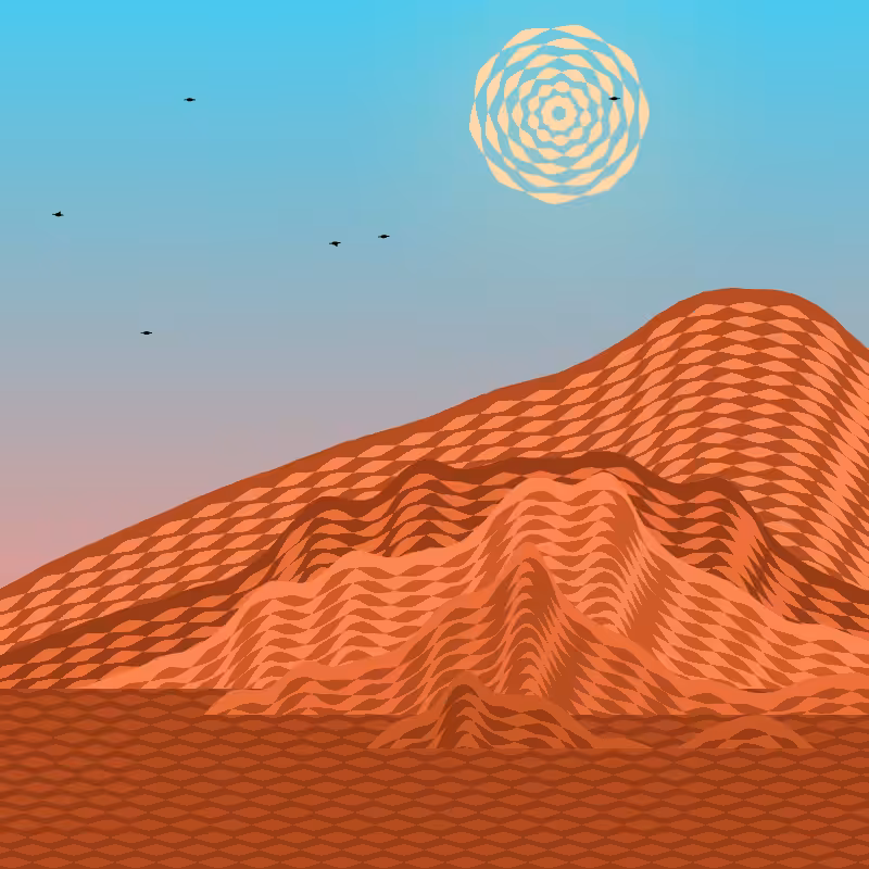 Painted Mountain Sunset #9