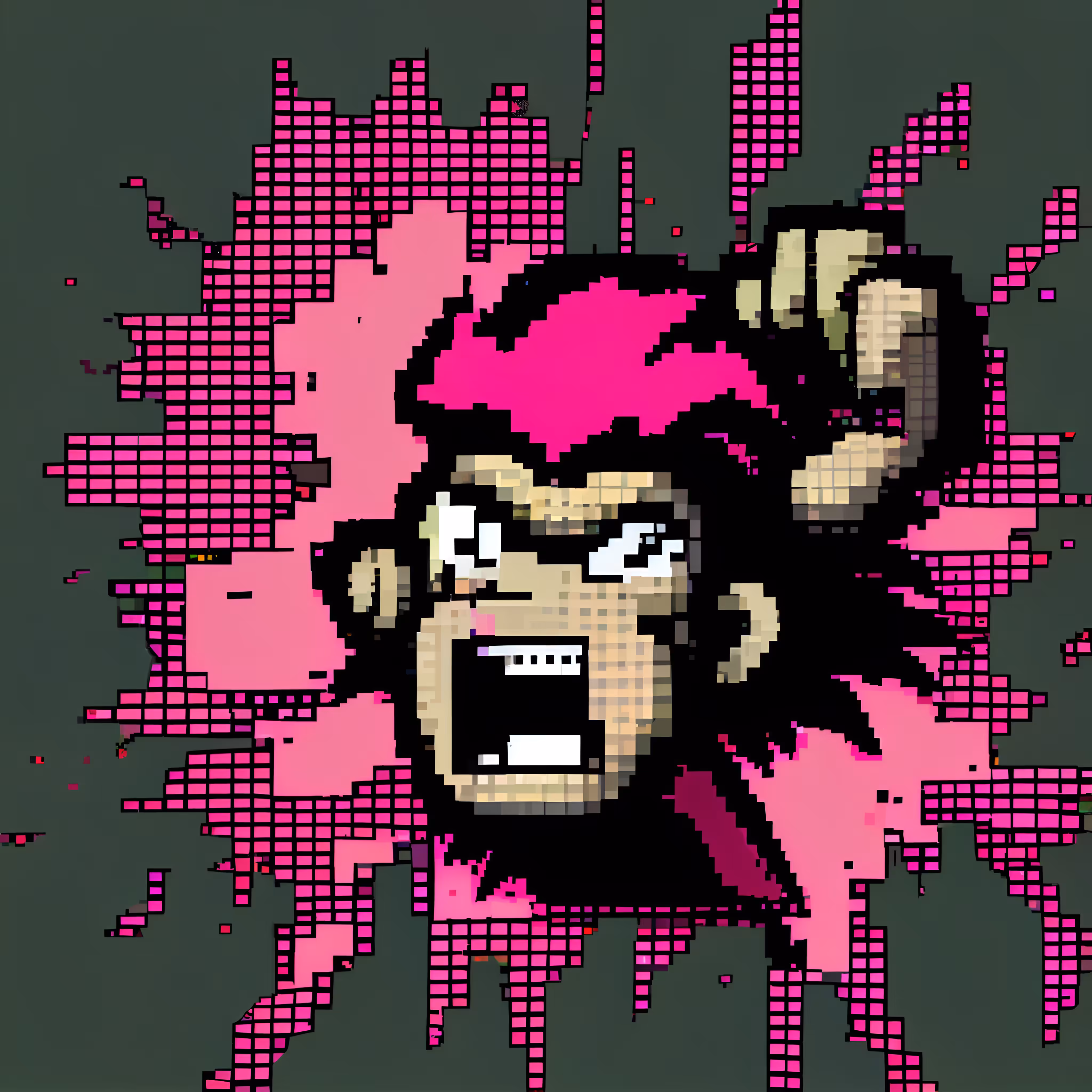 Monkey in pixels