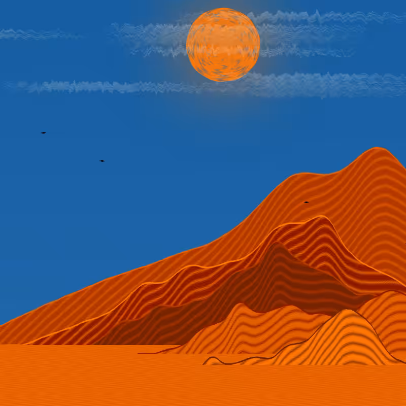 Painted Mountain Sunset #161
