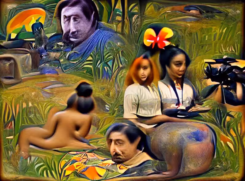 Abraham's First Works: Paul Gauguin paints women in the jungle