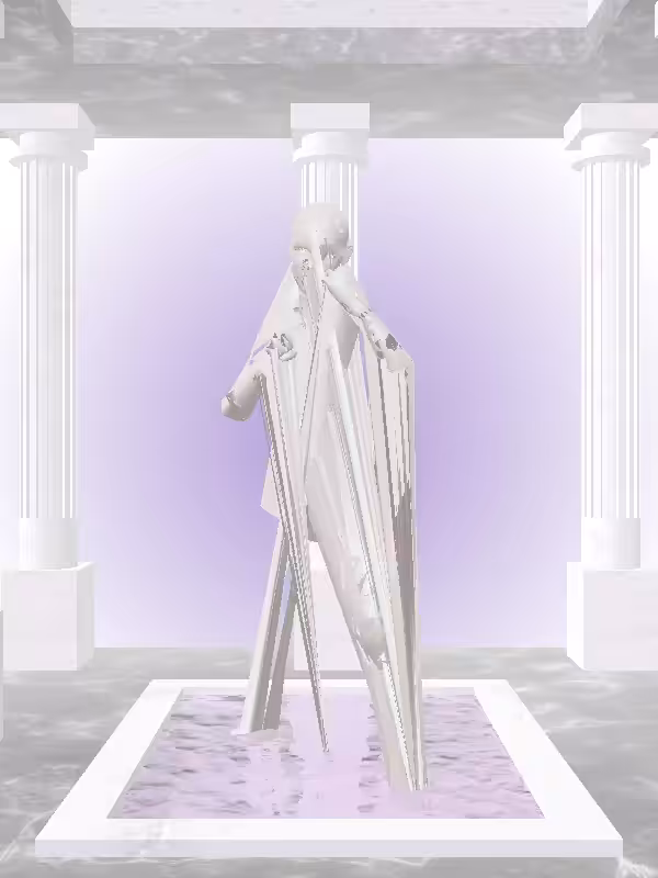 The Punching Matte Ivory Woman #6781