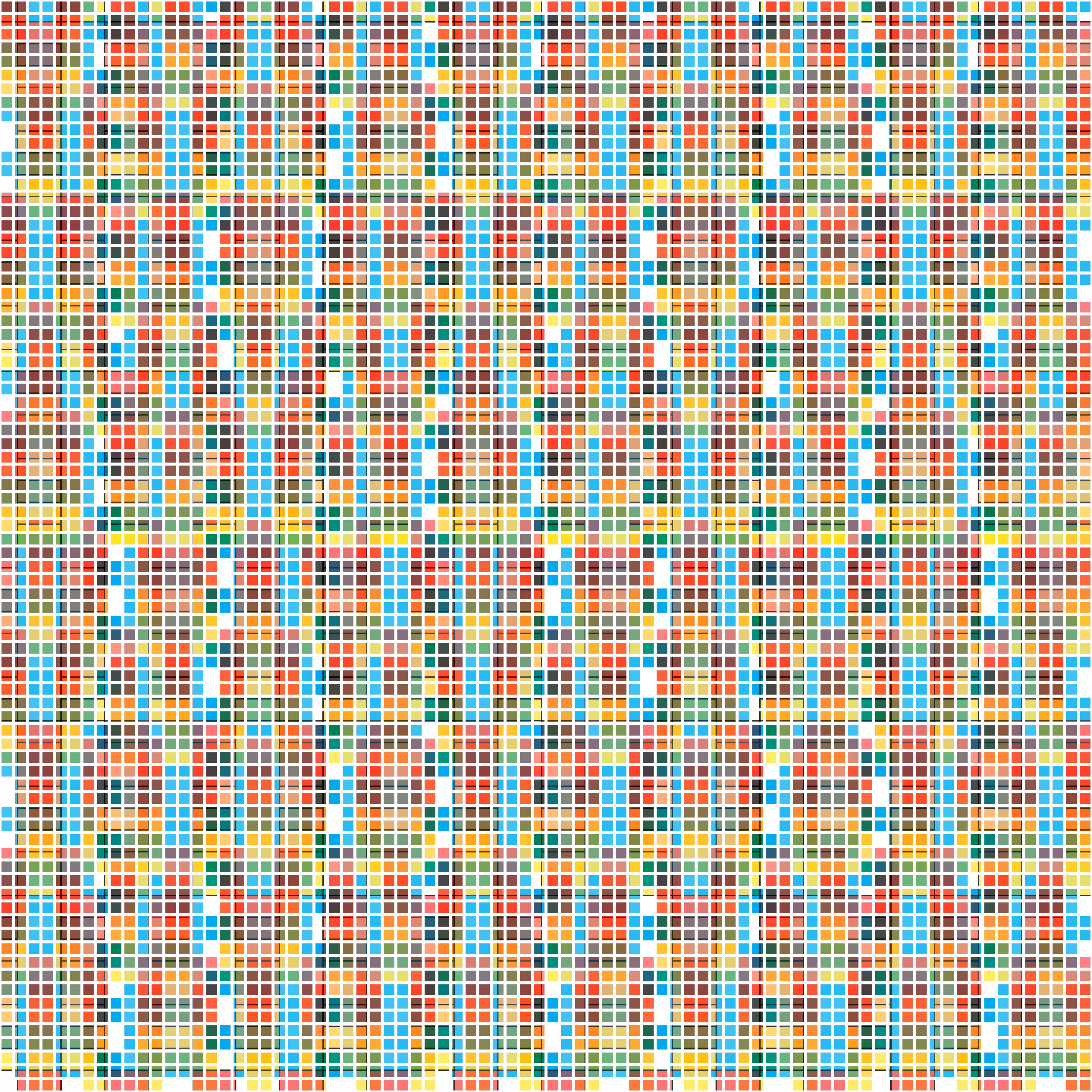 Block-Tile Grid: Checkers Fanning #1S-re-copy