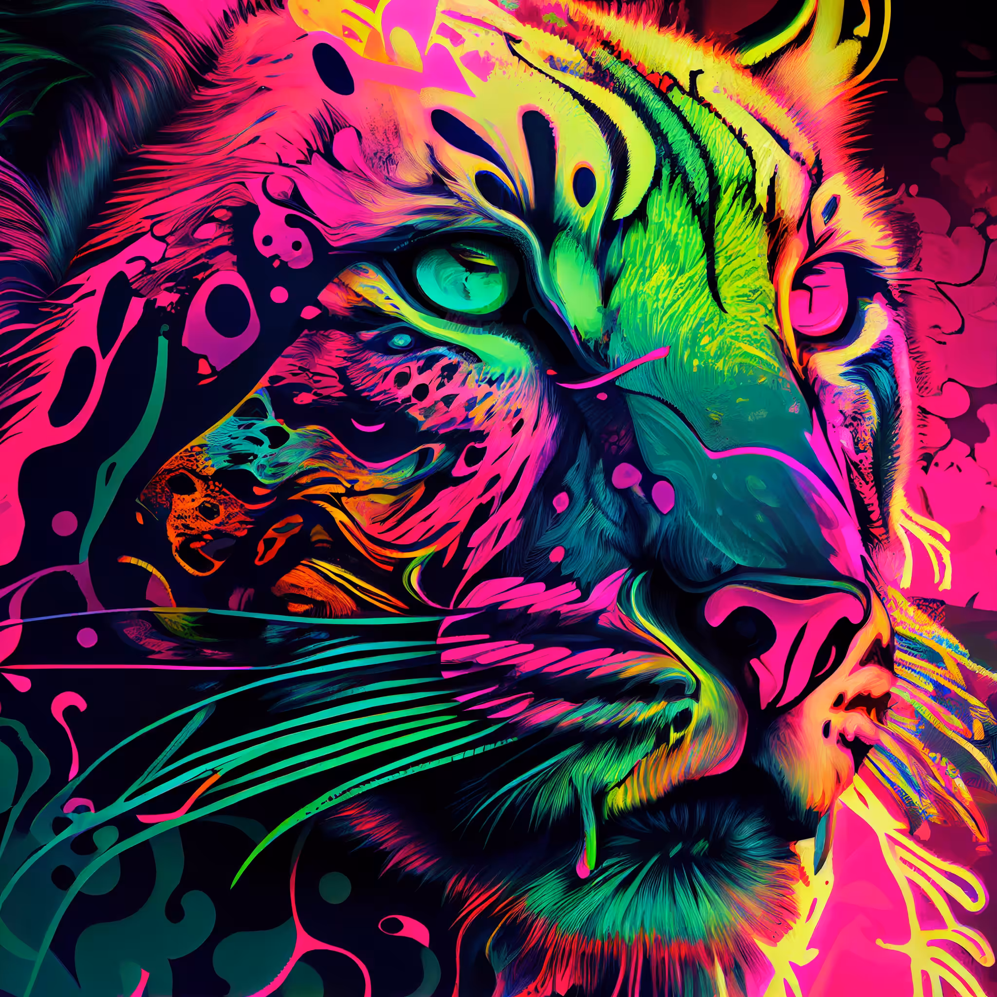 Psychedelic panther
