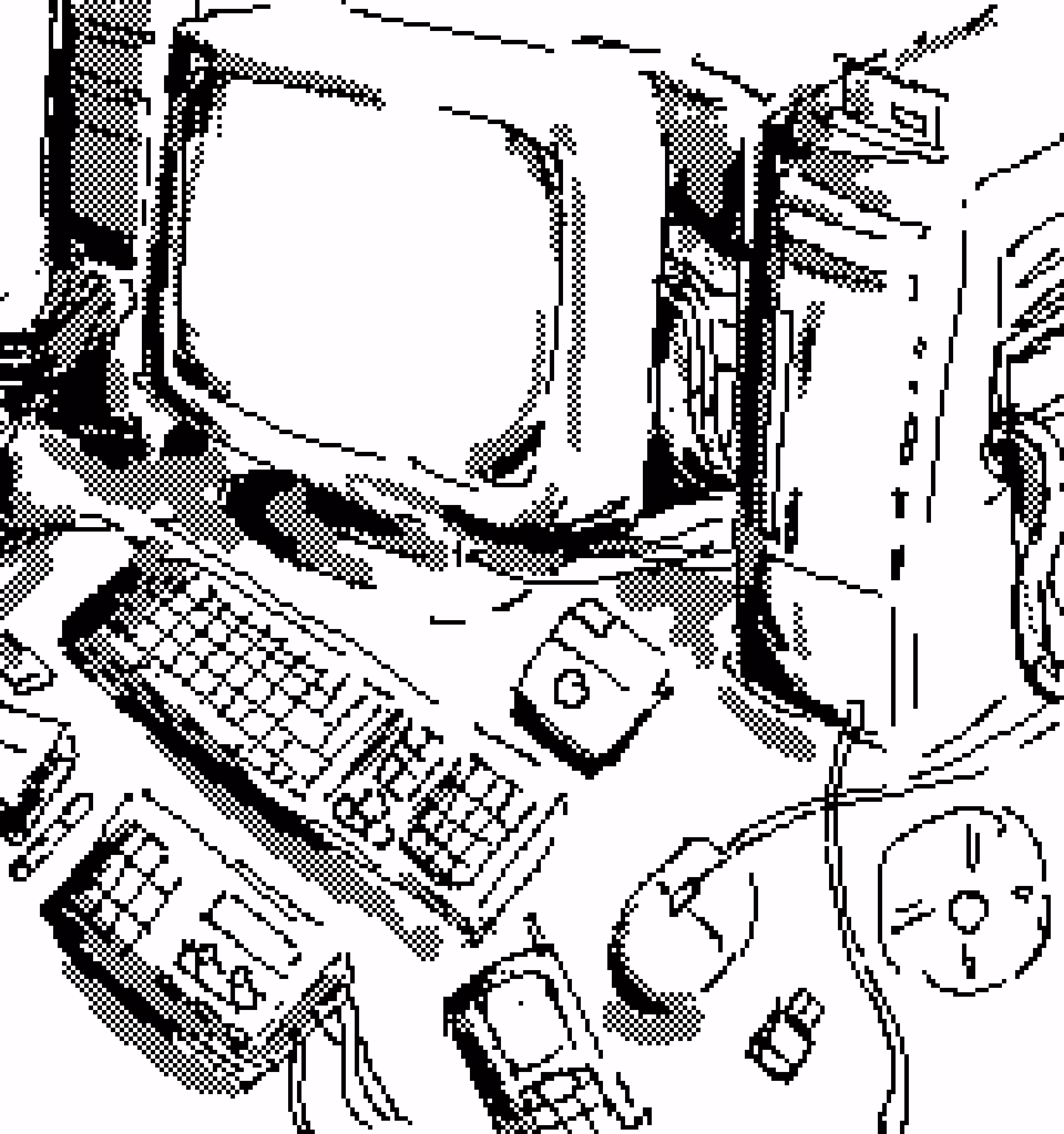 Monochrome Pixel Sociological Subjects