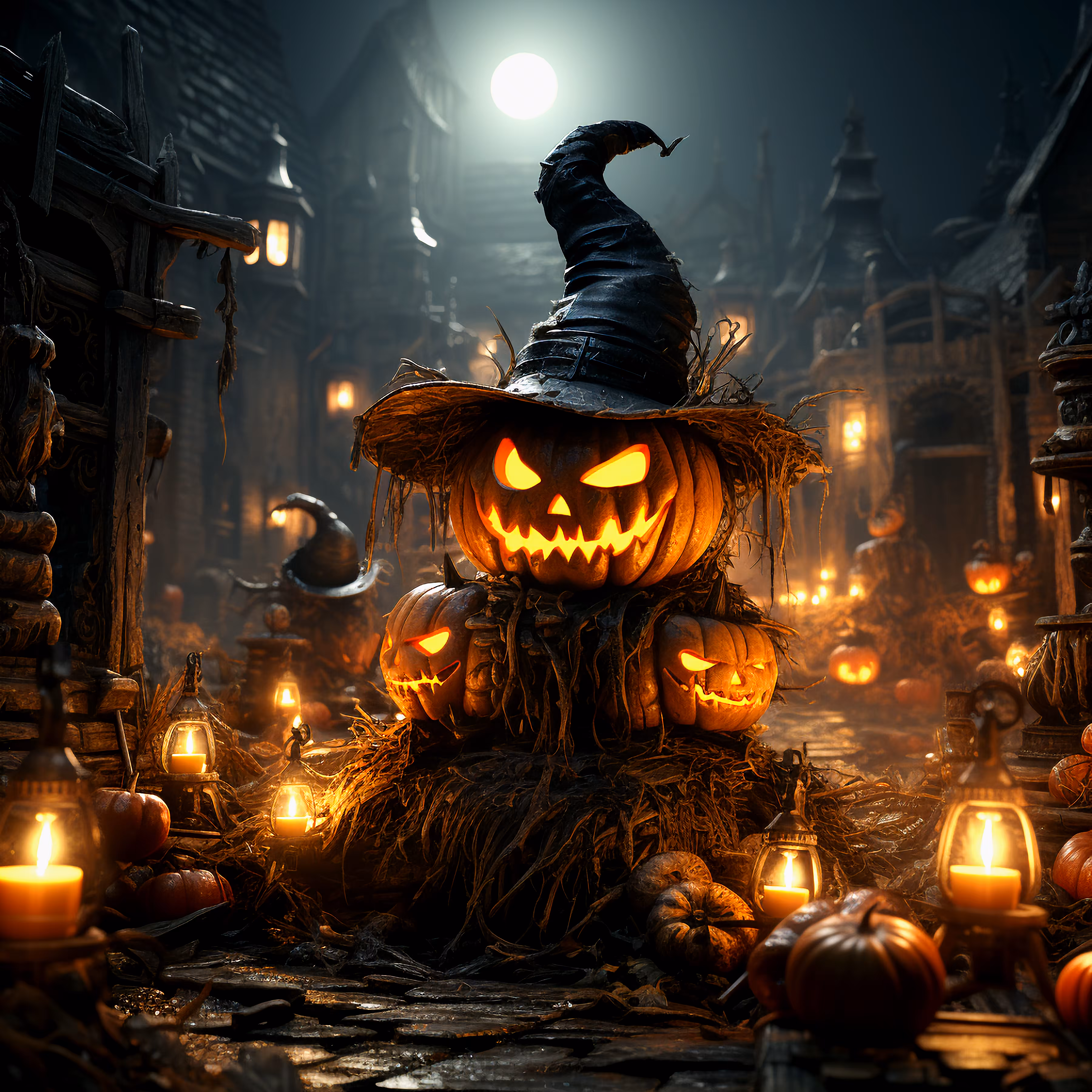 The Halloween pumpkin wizard 