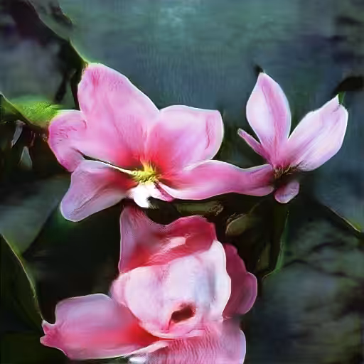 Machine-generated flower